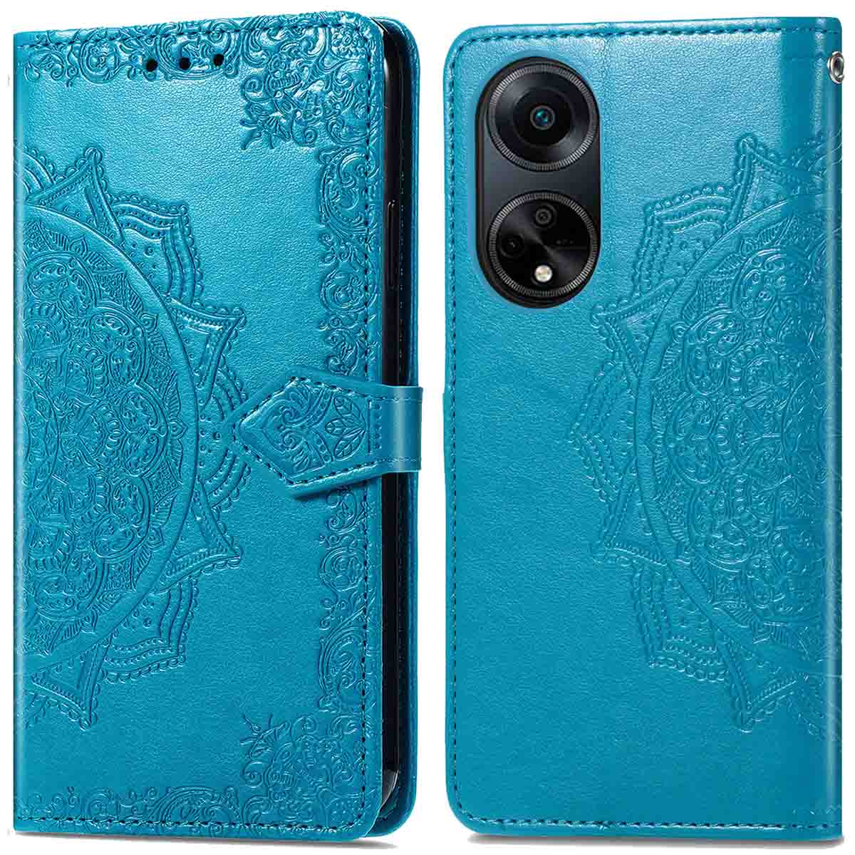 imoshion Mandala Bookcase voor de Oppo A98 - Turquoise
