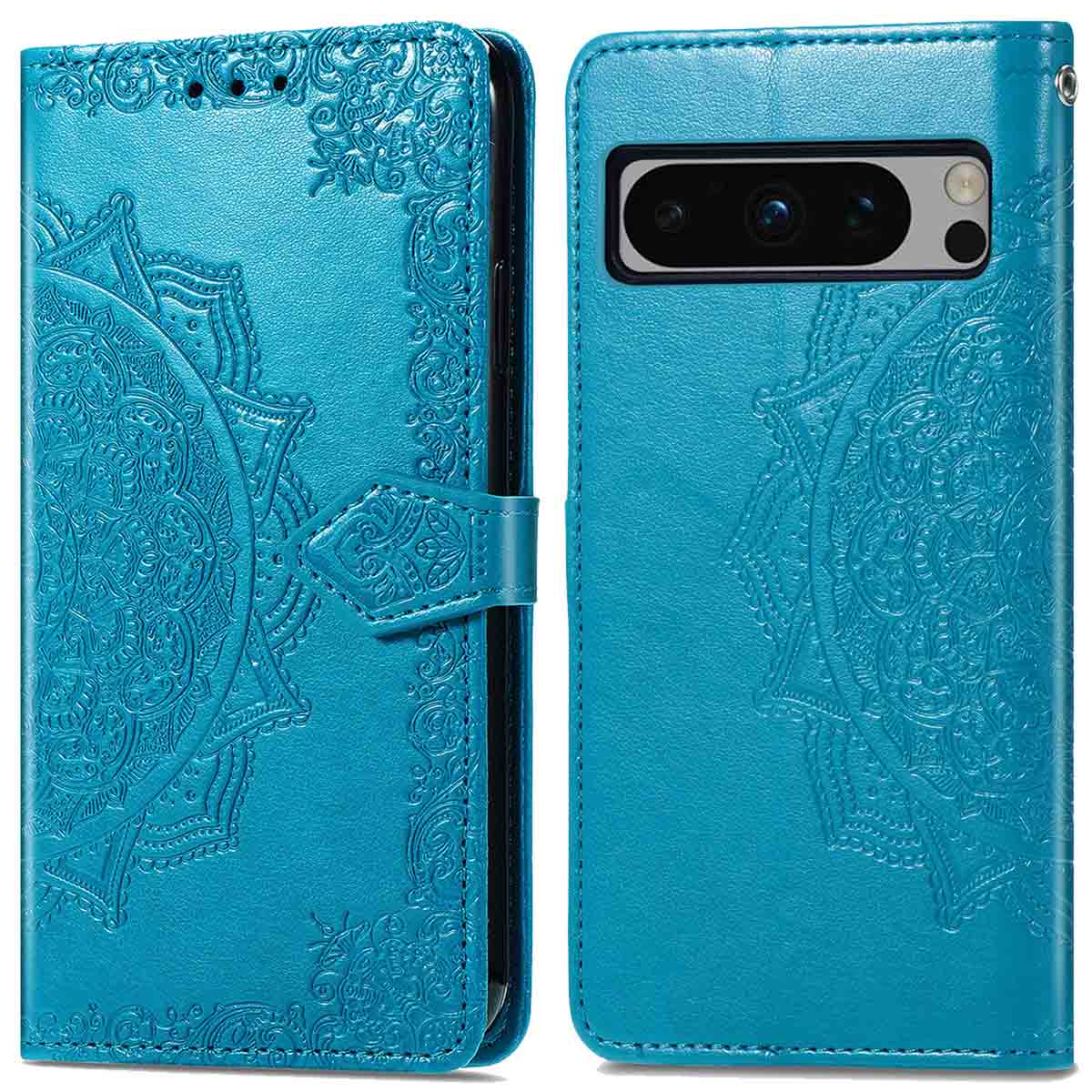 imoshion Mandala Bookcase voor de Google Pixel 8 Pro - Turquoise