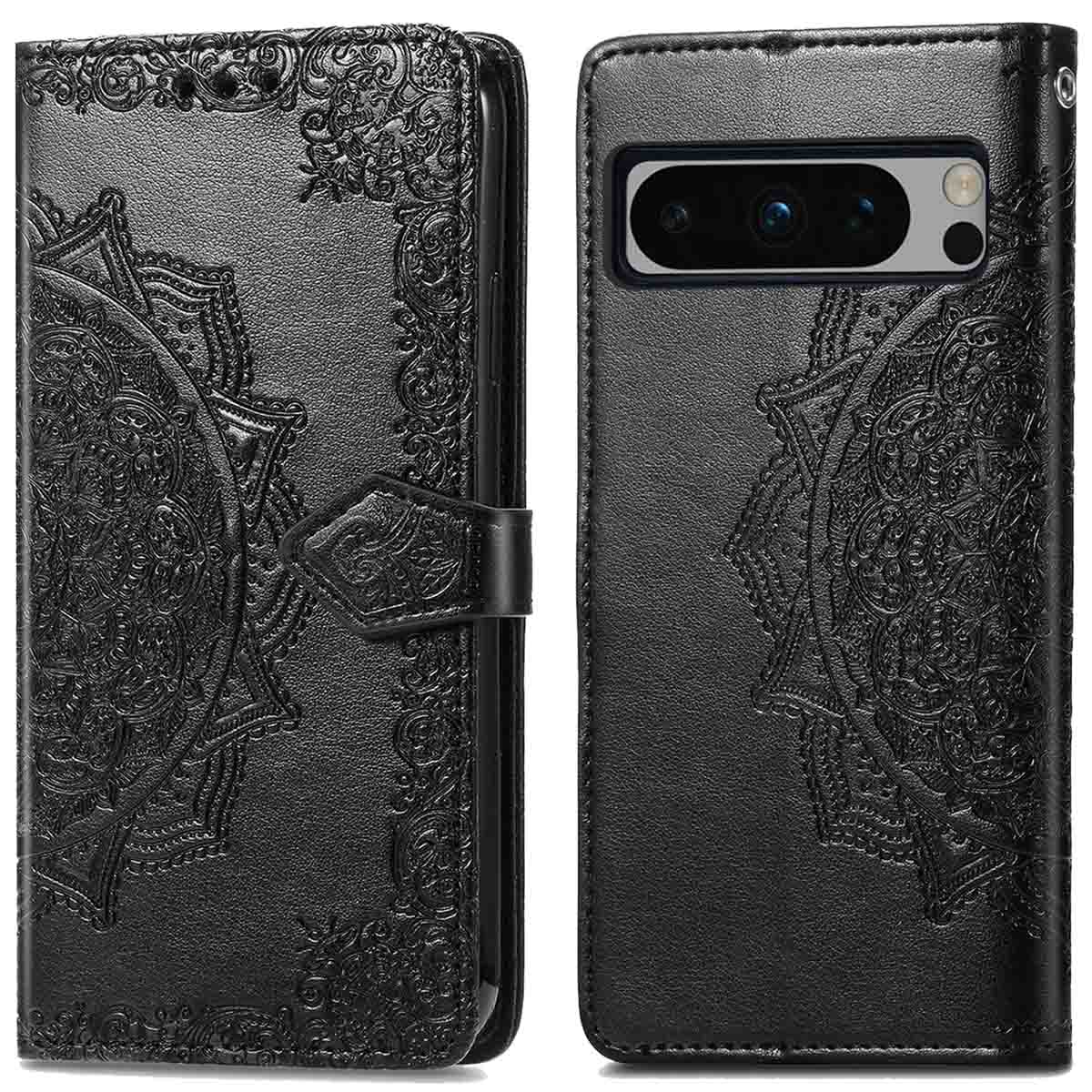 imoshion Mandala Bookcase voor de Google Pixel 8 Pro - Zwart