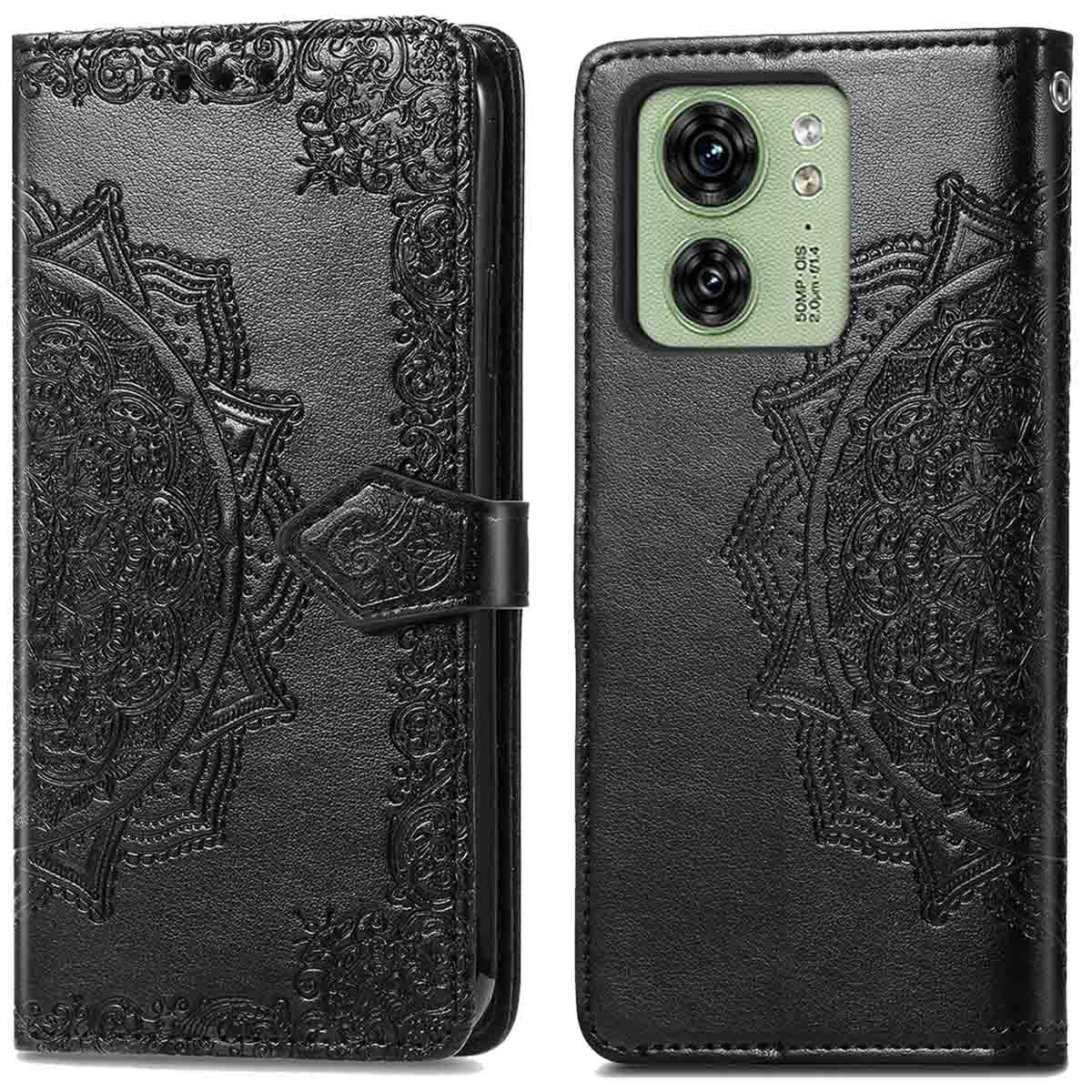 imoshion Mandala Bookcase voor de Motorola Edge 40 - Zwart