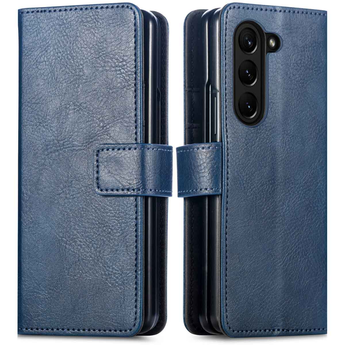 imoshion Luxe Bookcase voor de Samsung Galaxy Z Fold 5 - Donkerblauw