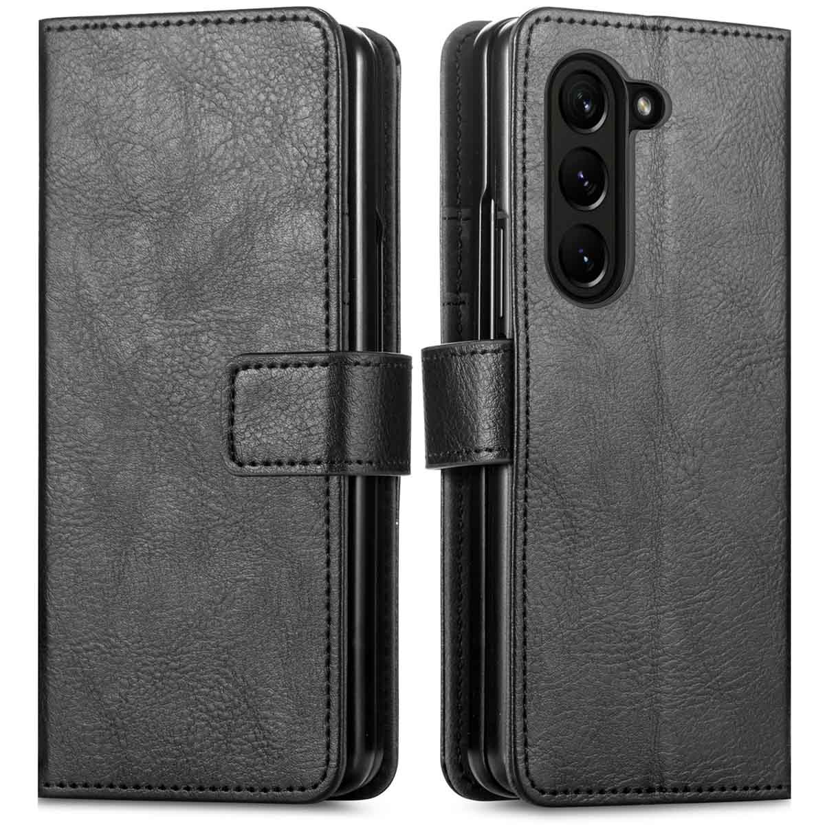 imoshion Luxe Bookcase voor de Samsung Galaxy Z Fold 5 - Zwart