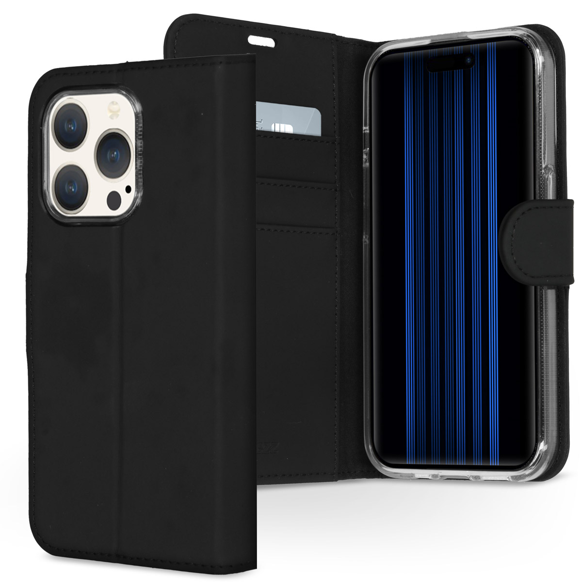 Accezz Étui de télephone Wallet Apple iPhone 15 Pro - Noir