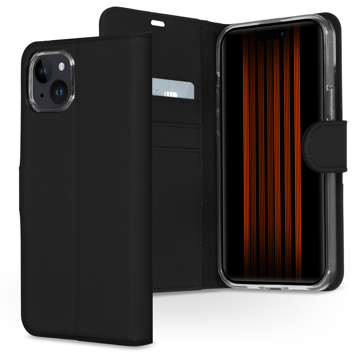 Accezz Étui de télephone Wallet Apple iPhone 15 Plus - Noir