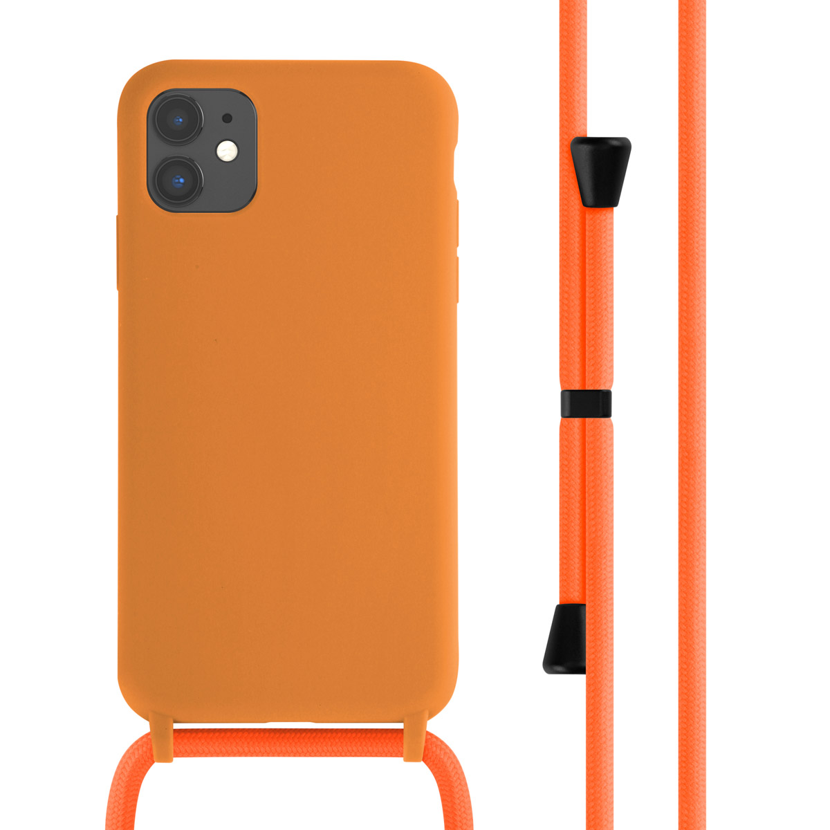 imoshion Coque en silicone avec cordon Apple iPhone 11 - Orange