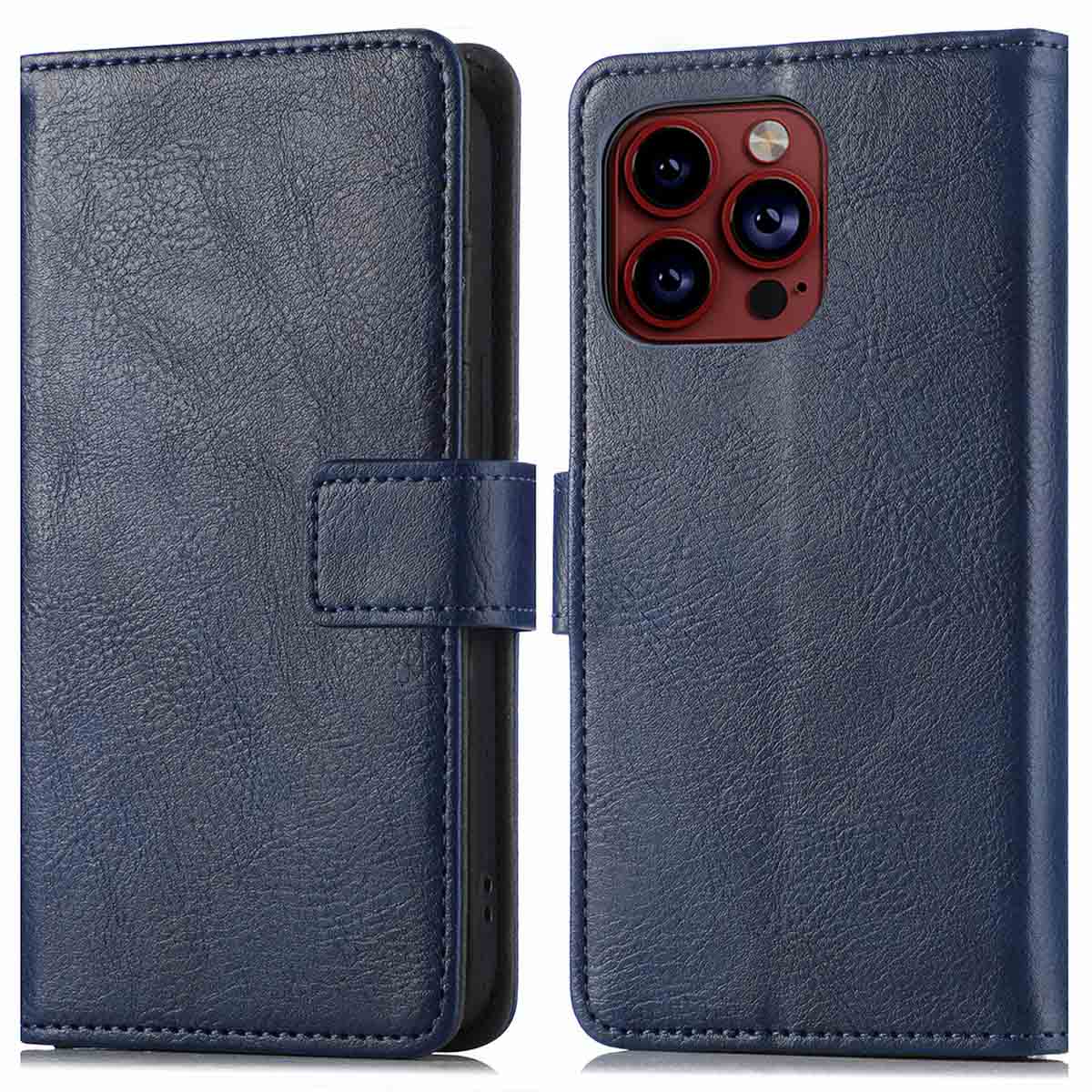 imoshion Luxe Bookcase voor de Apple iPhone 15 Pro - Donkerblauw