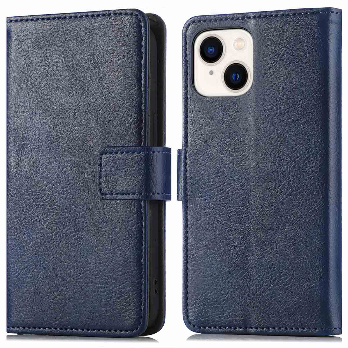 imoshion Luxe Bookcase voor de Apple iPhone 15 Plus - Donkerblauw