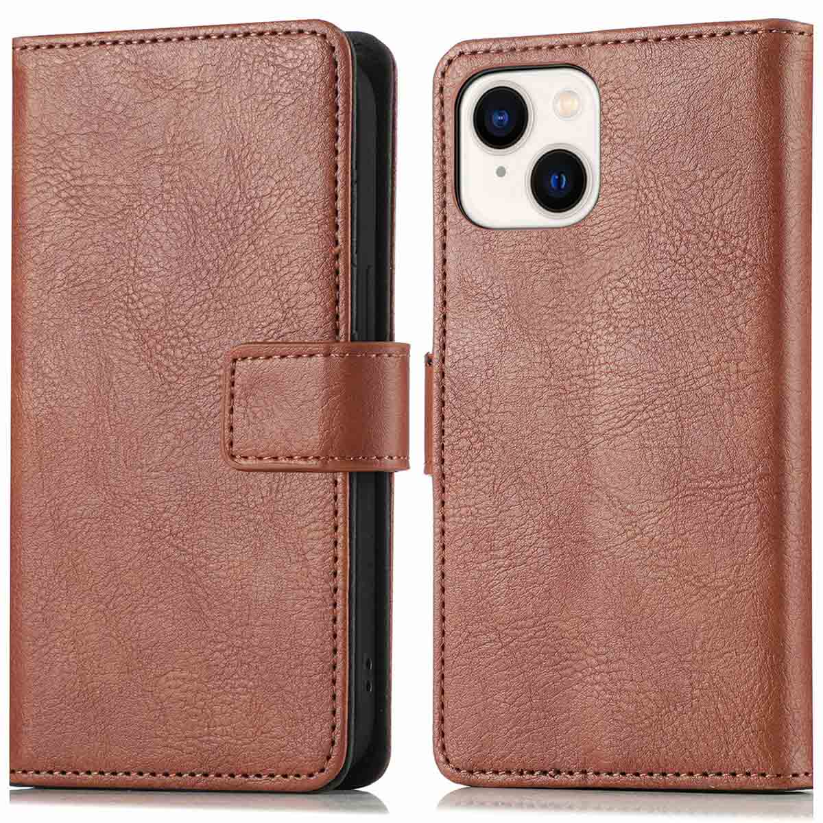 imoshion Luxe Bookcase voor de Apple iPhone 15 Plus - Bruin