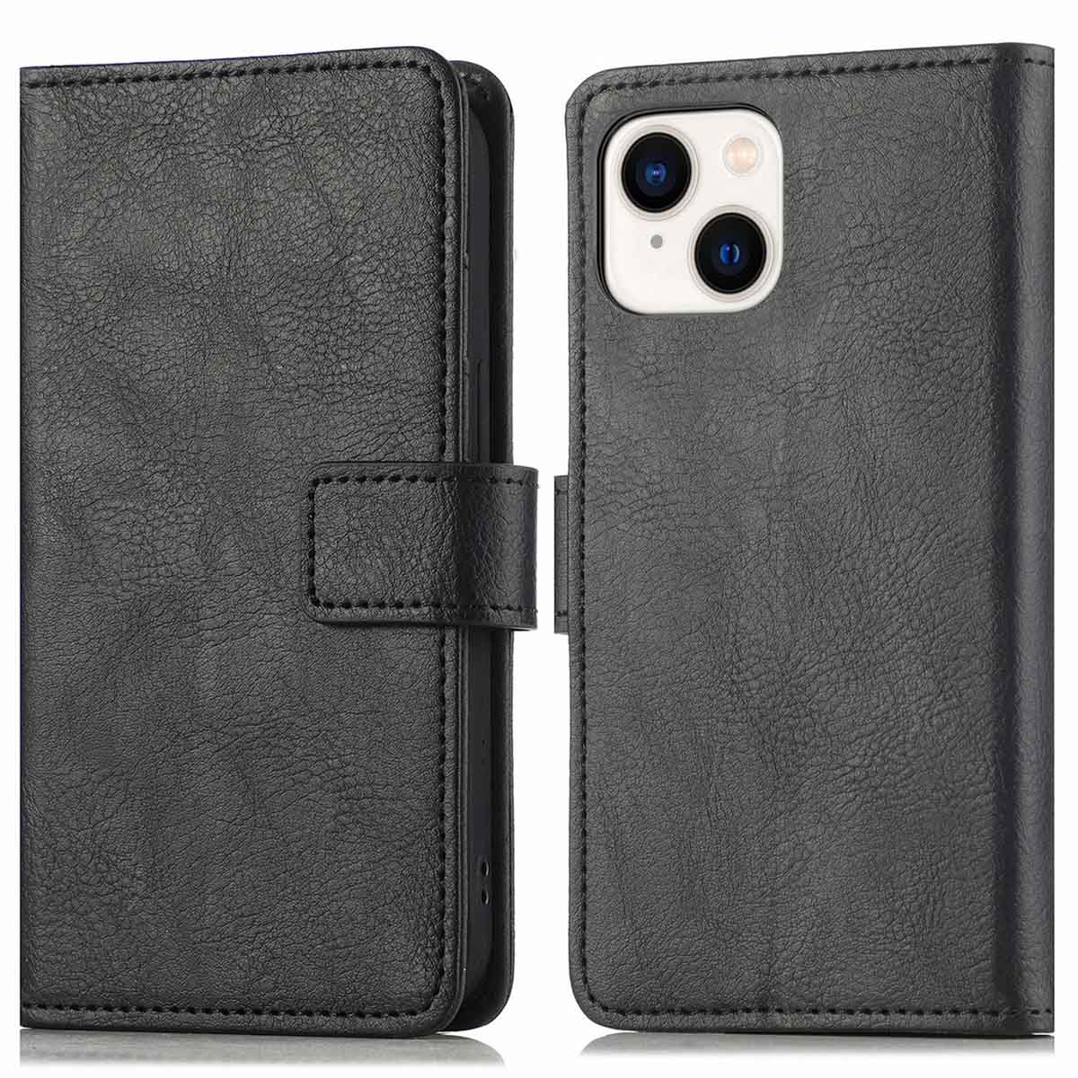imoshion Luxe Bookcase voor de Apple iPhone 15 Plus - Zwart