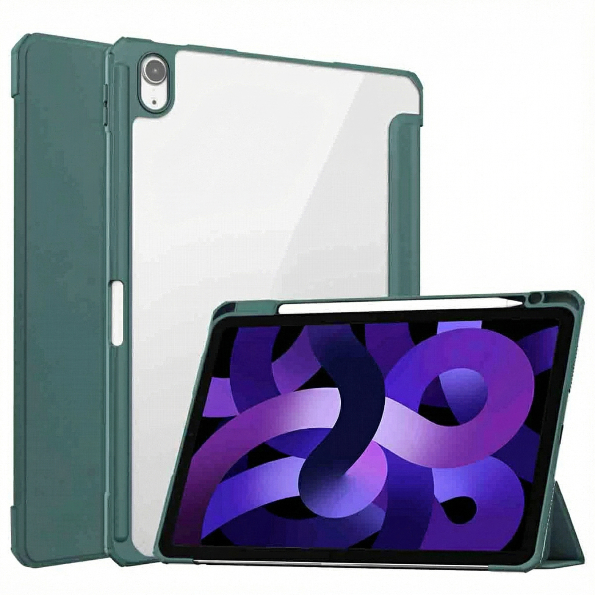 imoshion Coque tablette rigide Trifold Apple iPad Air 11 pouces (2026) M4 / (2025) M3 / (2024) M2 / Air 5 (2022) / Air 4 (2020) - Vert