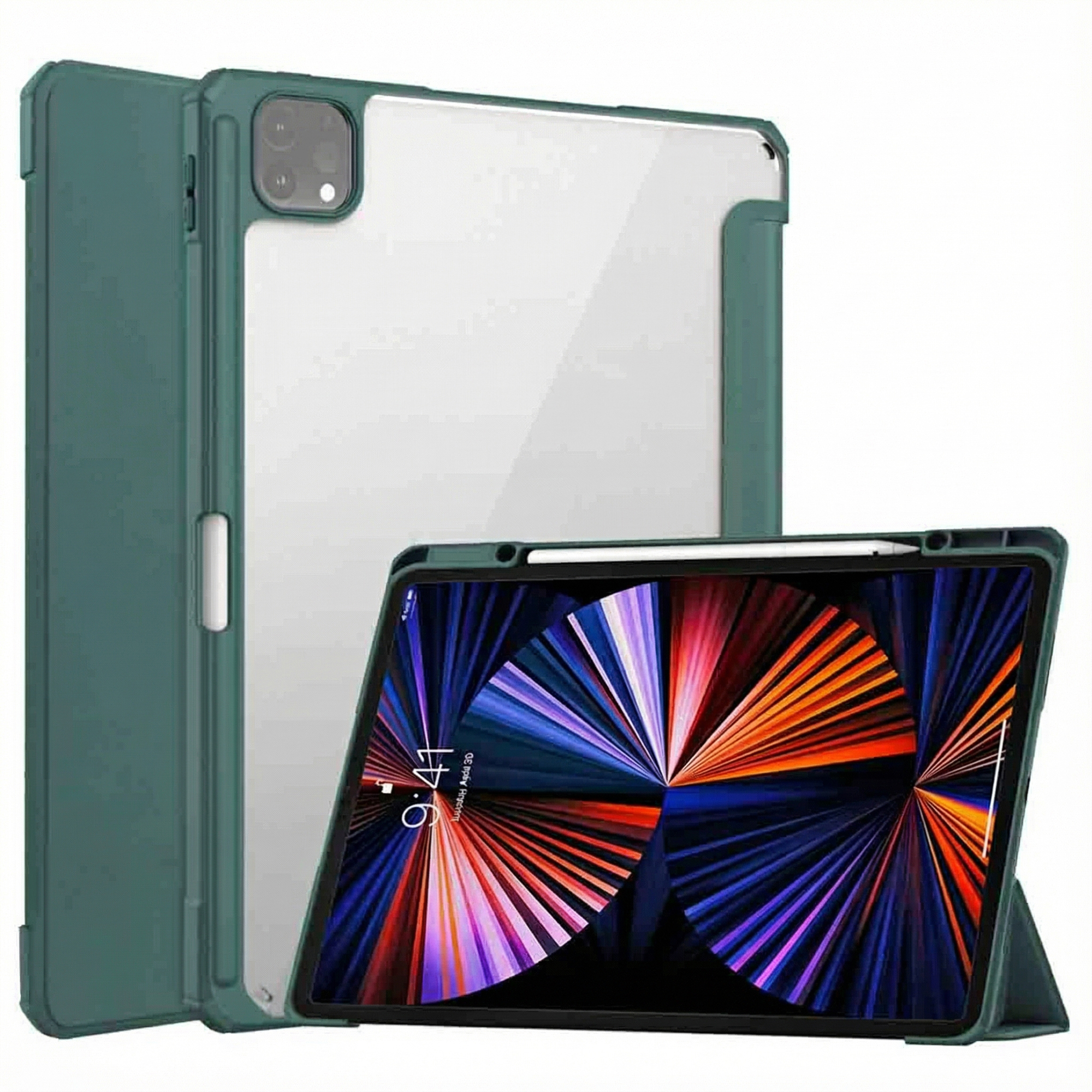 imoshion Trifold Hardcase Bookcase voor de Apple iPad Pro 12.9 (2018/2020/2021/2022) - Groen