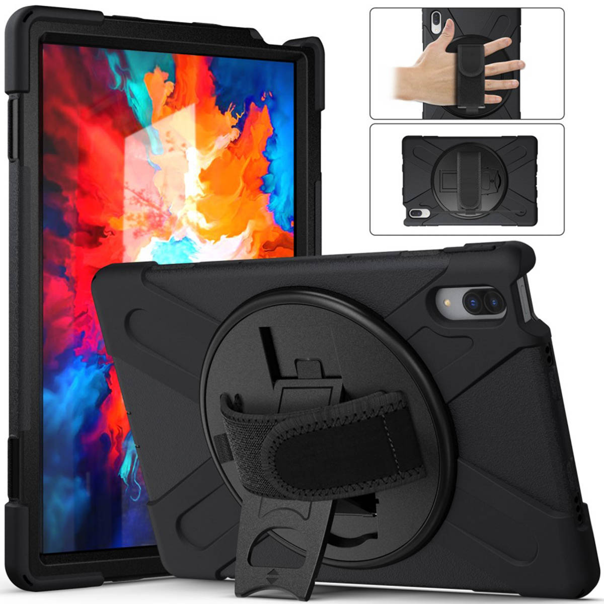 imoshion Tablet Cover met handstrap voor de Lenovo Tab P11 Pro - Zwart