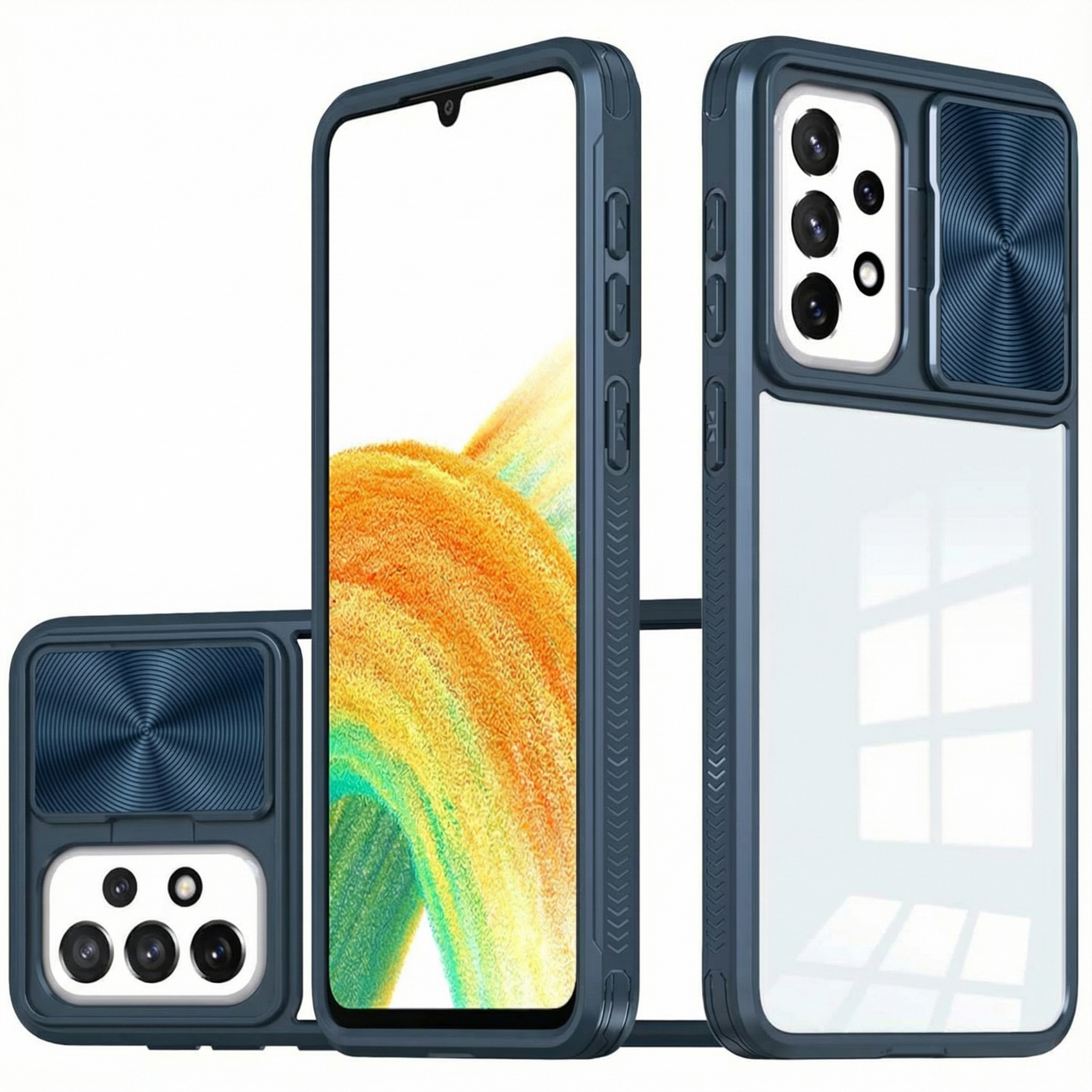 imoshion Coque arrière Camslider Samsung Galaxy A23 (5G) - Bleu foncé