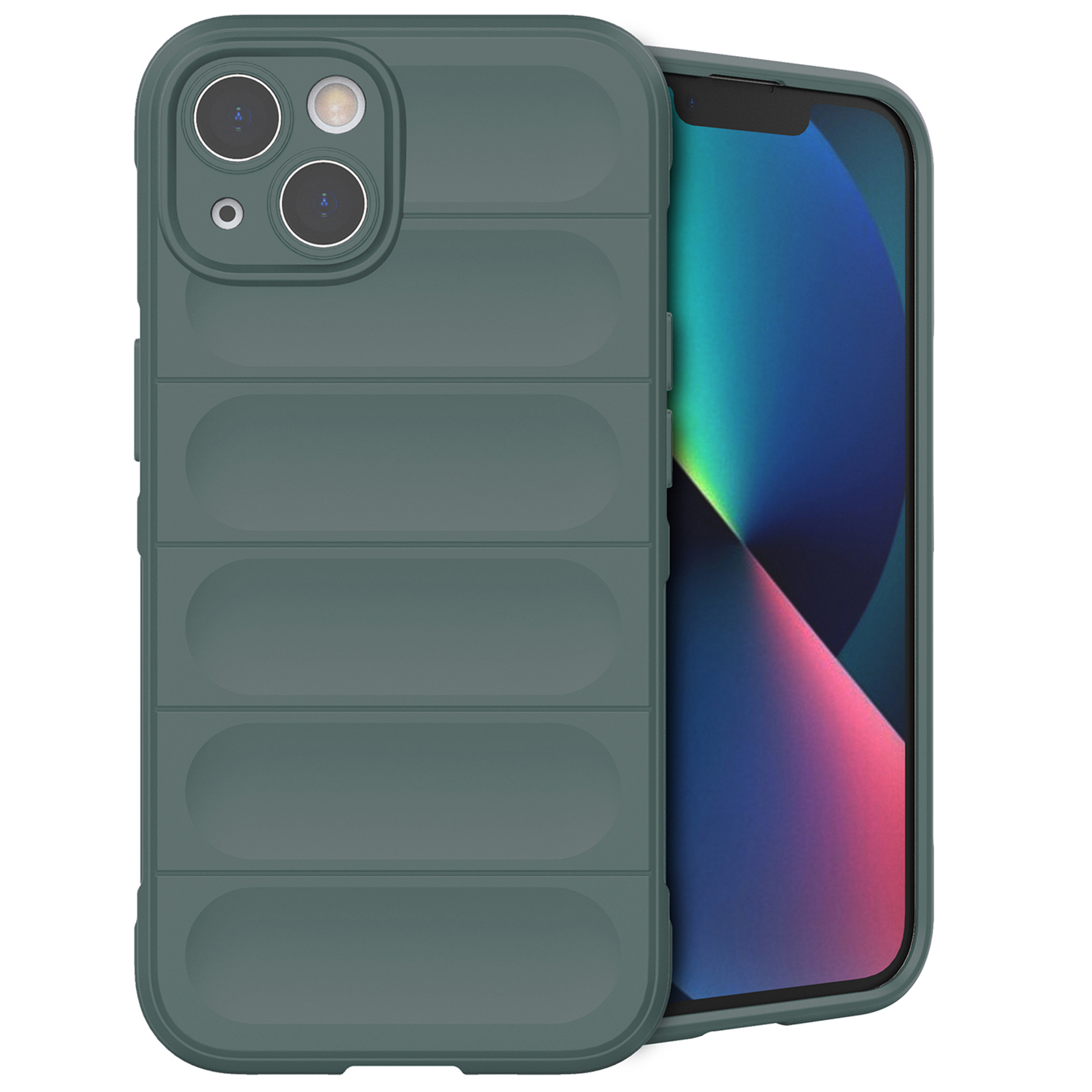 imoshion EasyGrip Backcover voor de Apple iPhone 13 - Donkergroen