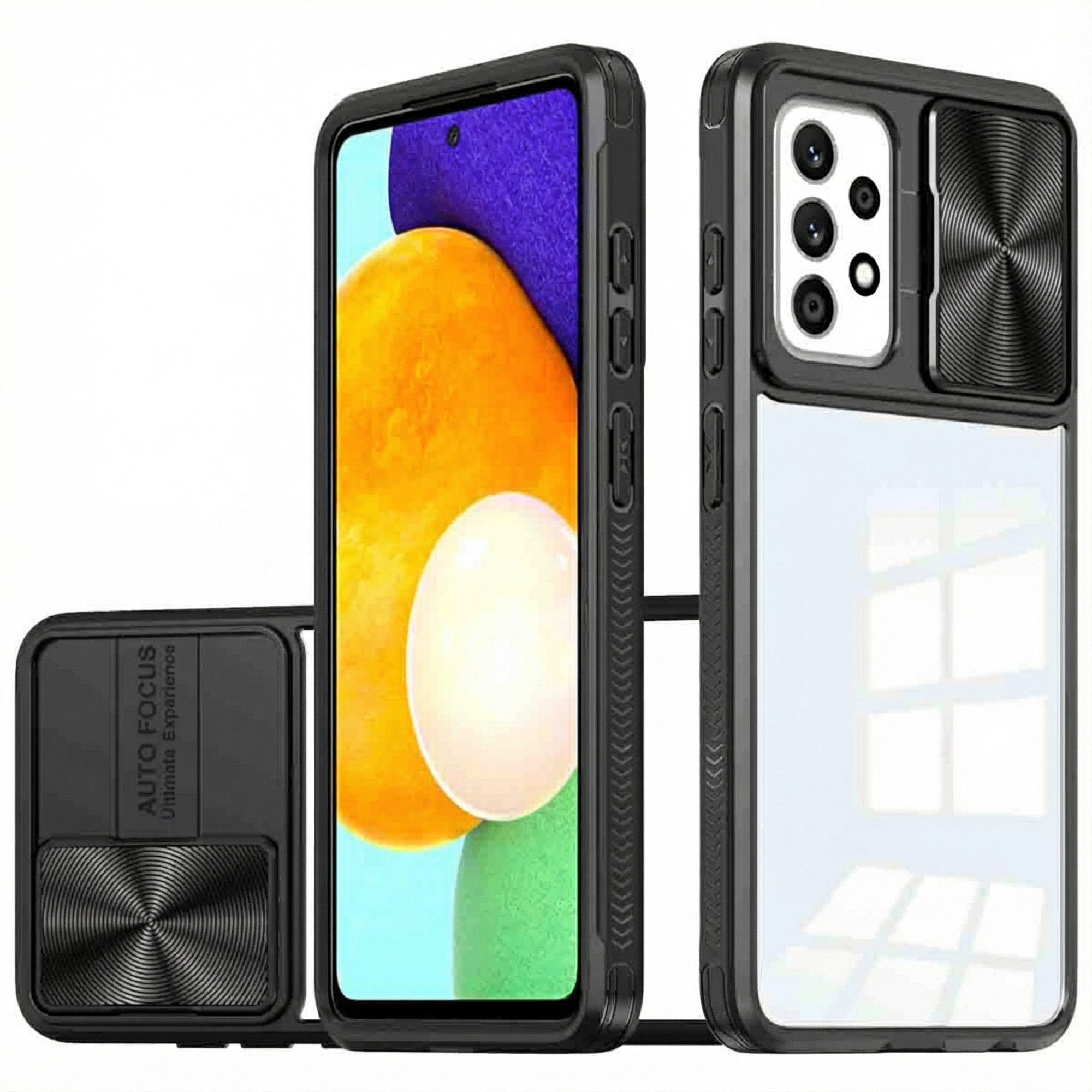 imoshion Coque arrière Camslider Samsung Galaxy A52(s) (5G/4G) - Noir