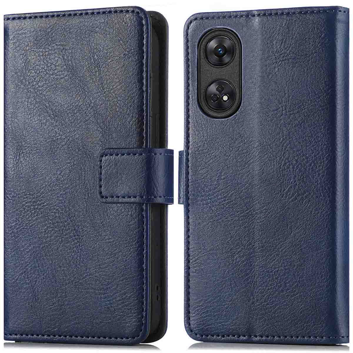 imoshion Luxe Bookcase voor de Oppo Reno 8 T (4G) - Donkerblauw