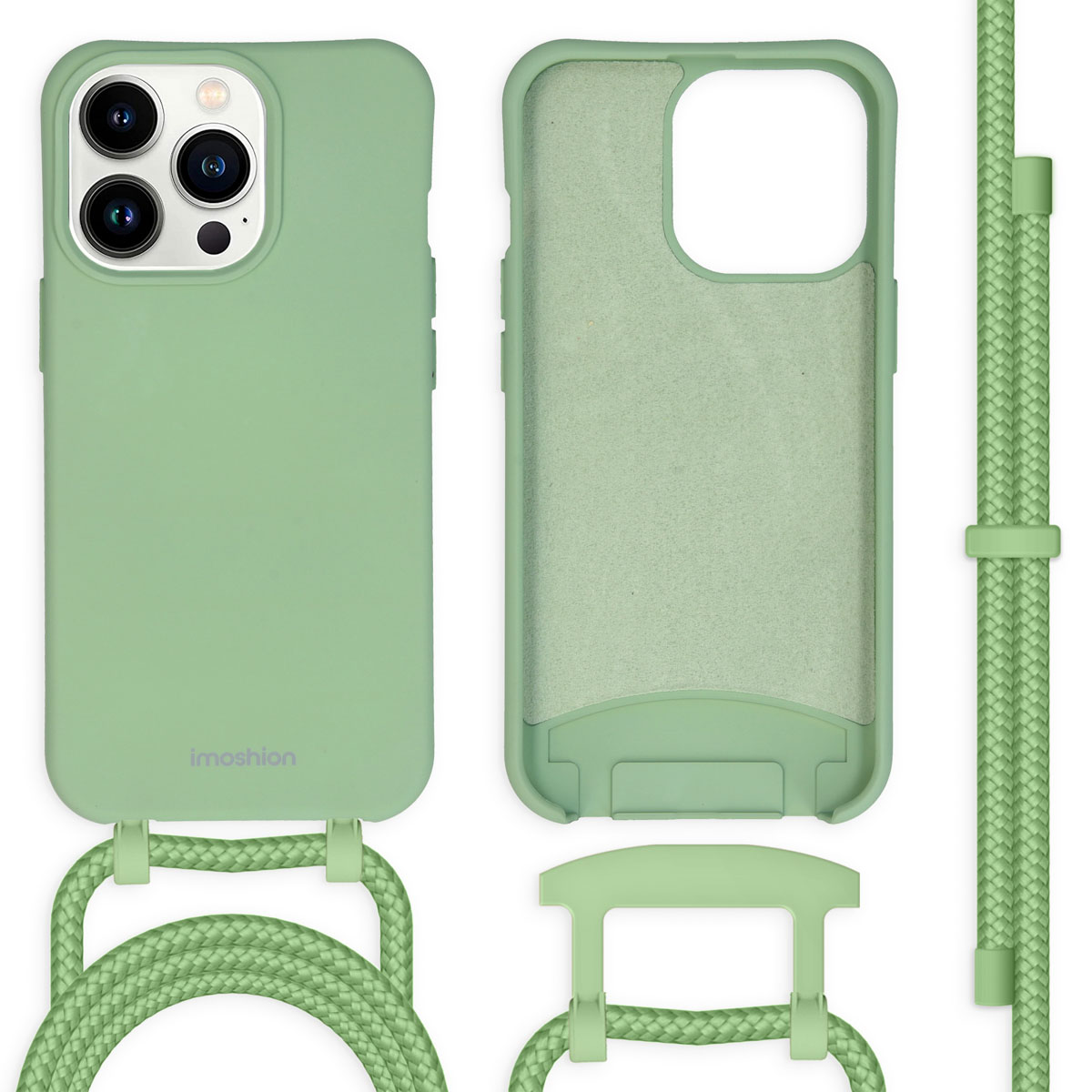 imoshion Color Backcover met afneembaar koord voor de Apple iPhone 13 Pro - Groen
