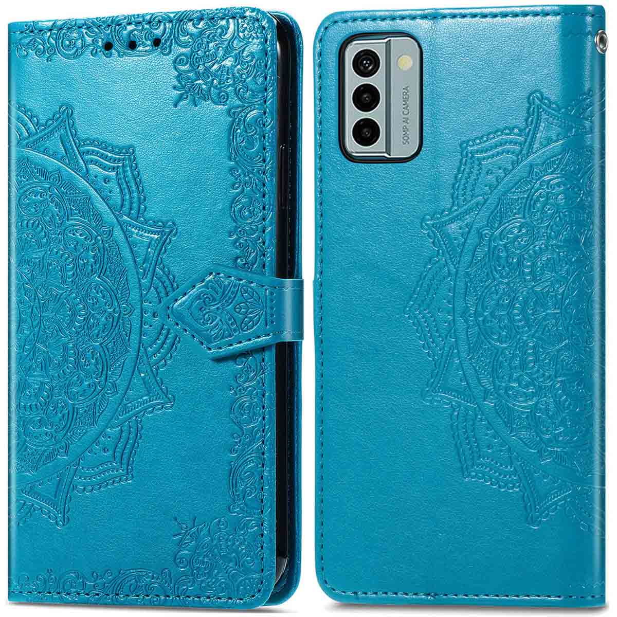 imoshion Mandala Bookcase voor de Nokia G22 - Turquoise
