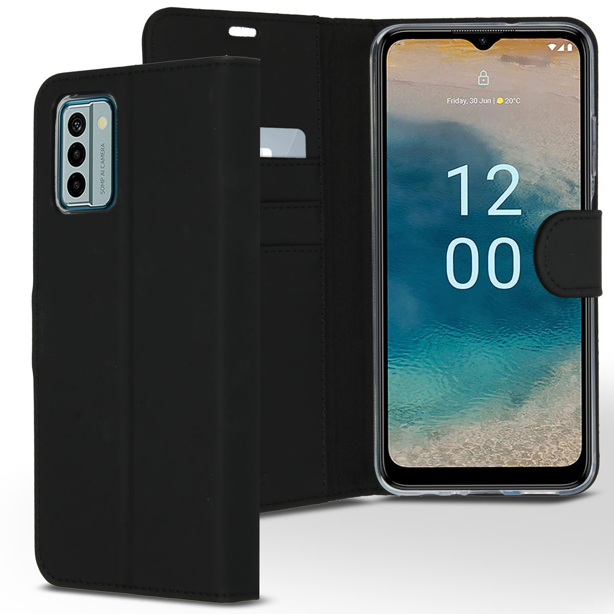 Accezz Étui de télephone Wallet Nokia G22 - Noir