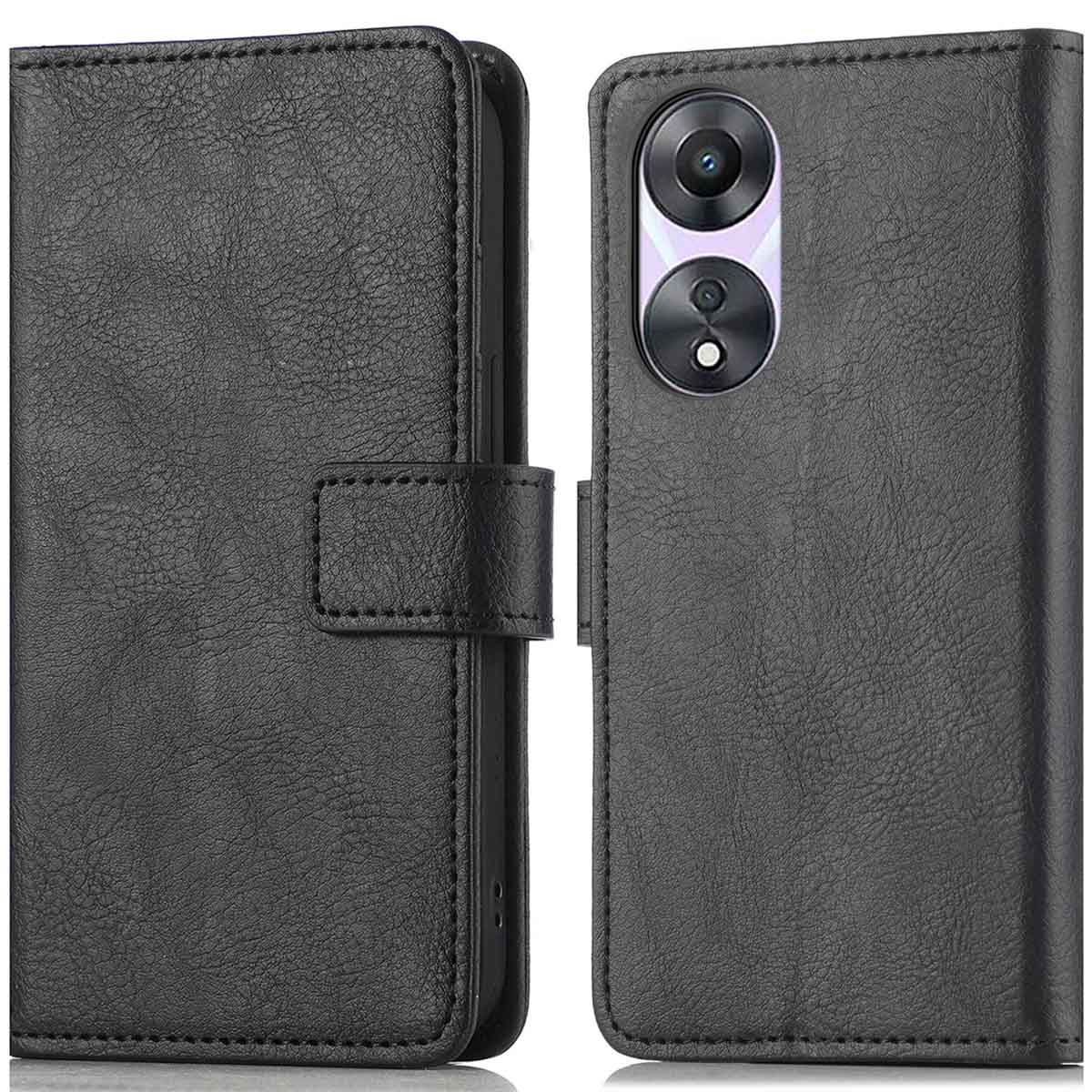 imoshion Luxe Bookcase voor de Oppo A78 (4G) - Zwart