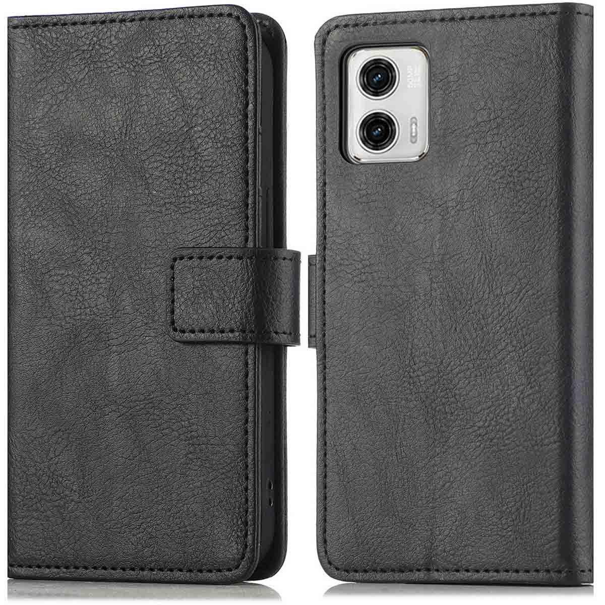 imoshion Luxe Bookcase voor de Motorola Moto G73 - Zwart