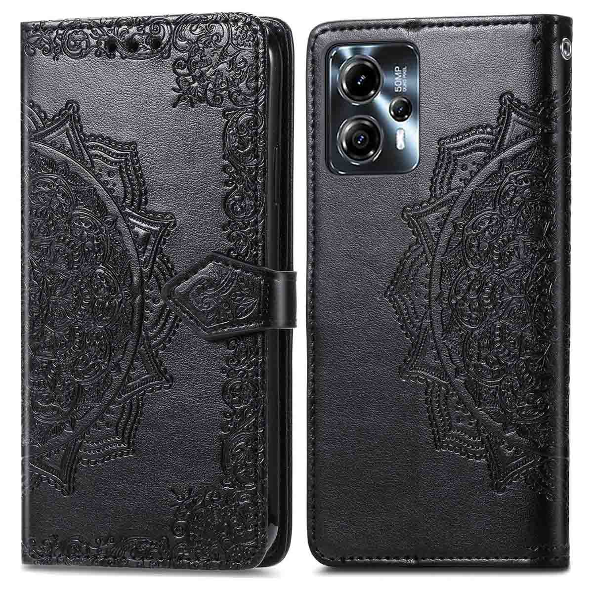 imoshion Mandala Bookcase voor de Motorola Moto G13 / G23 - Zwart