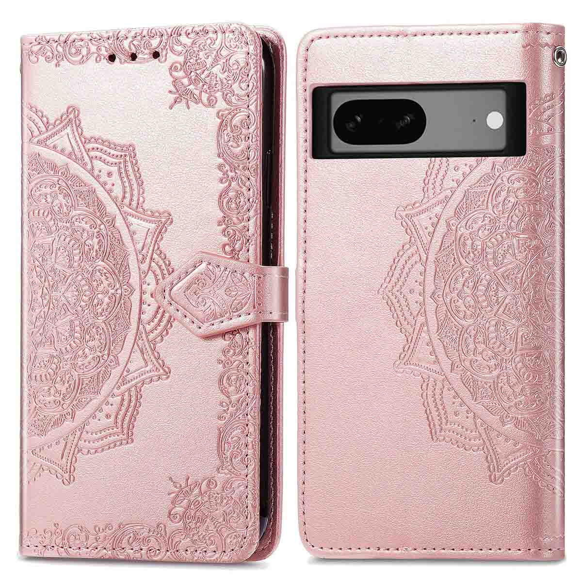 imoshion Mandala Bookcase voor de Google Pixel 7a - Rosé Goud