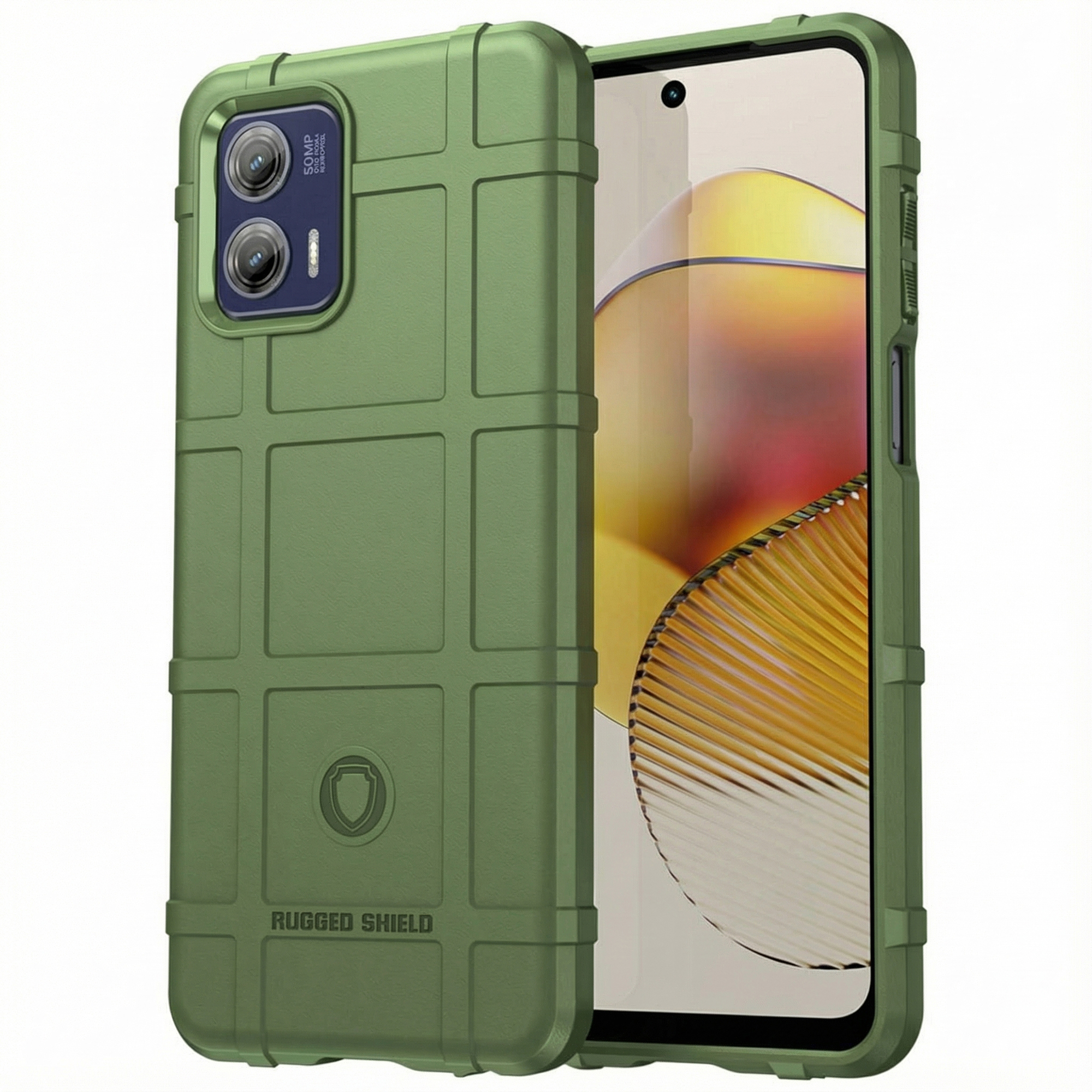 imoshion Coque Rugged Shield Motorola Moto G73 - Vert foncé