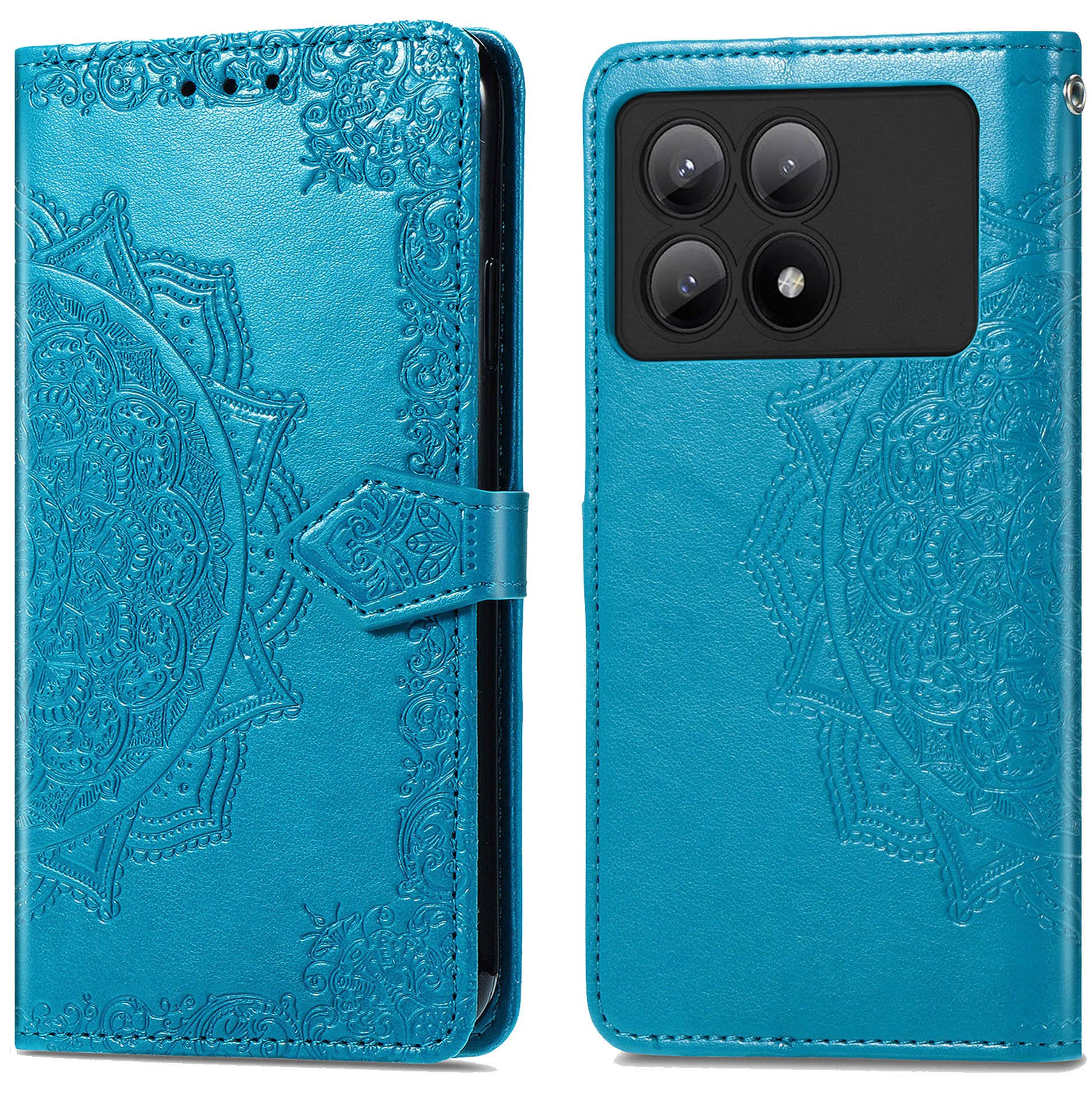 imoshion Mandala Bookcase voor de Xiaomi Poco X6 Pro - Turquoise
