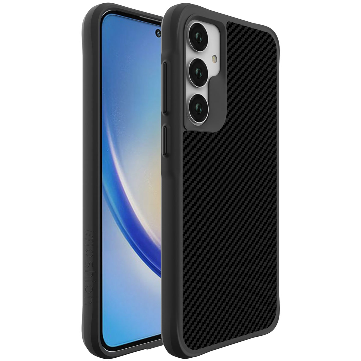 imoshion Rugged Hybrid Carbon Case Samsung Galaxy A55 - Noir
