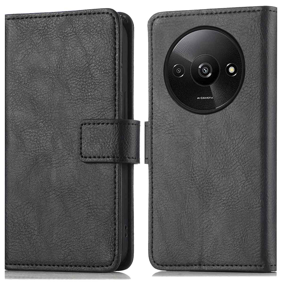 imoshion Luxe Bookcase voor de Xiaomi Redmi A3 - Zwart