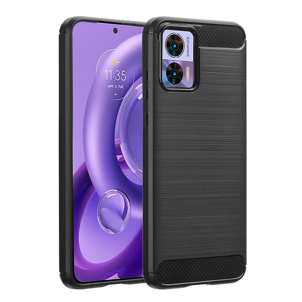 imoshion Coque Brushed Motorola Edge 30 Neo - Noir