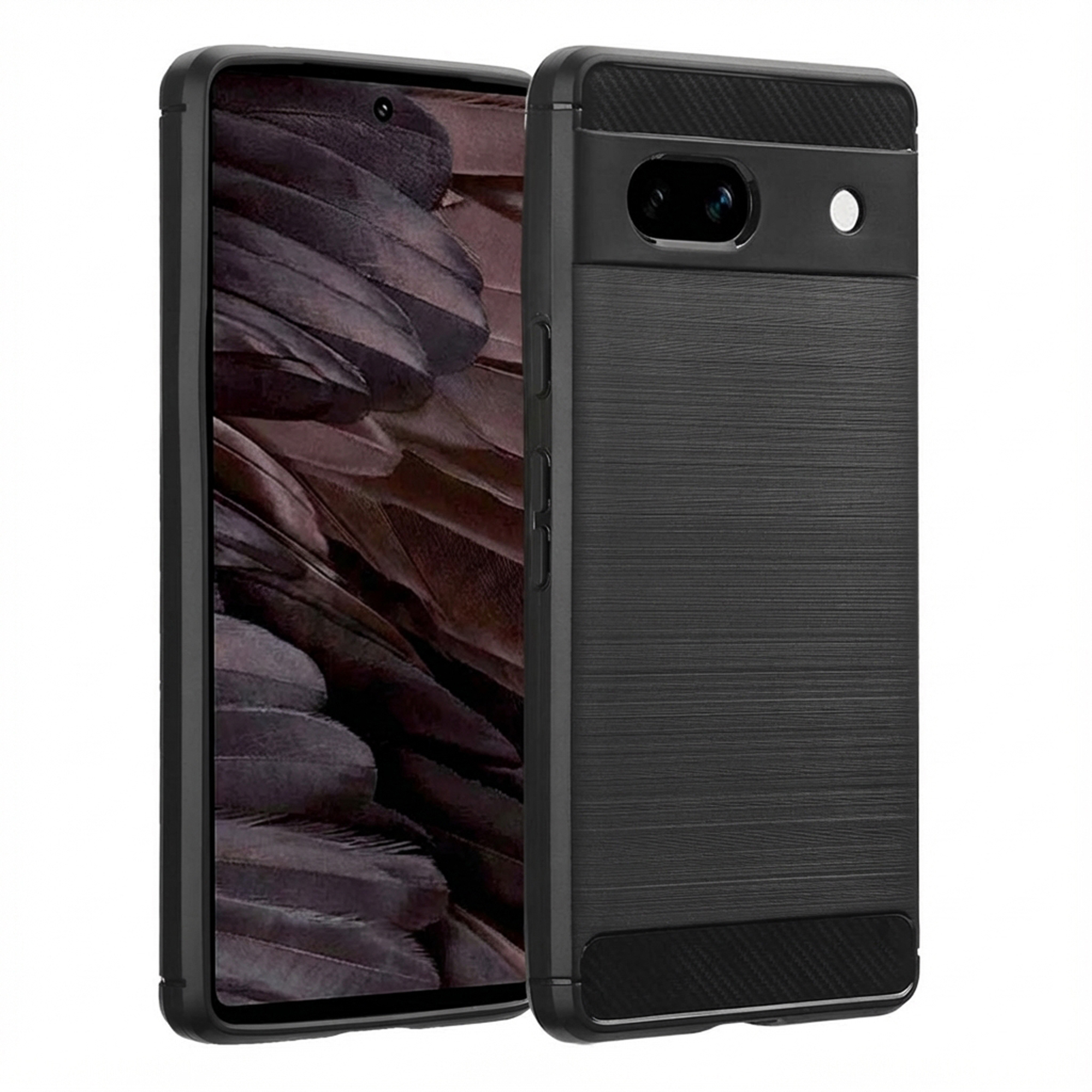 imoshion Brushed Backcover voor de Google Pixel 7a - Zwart