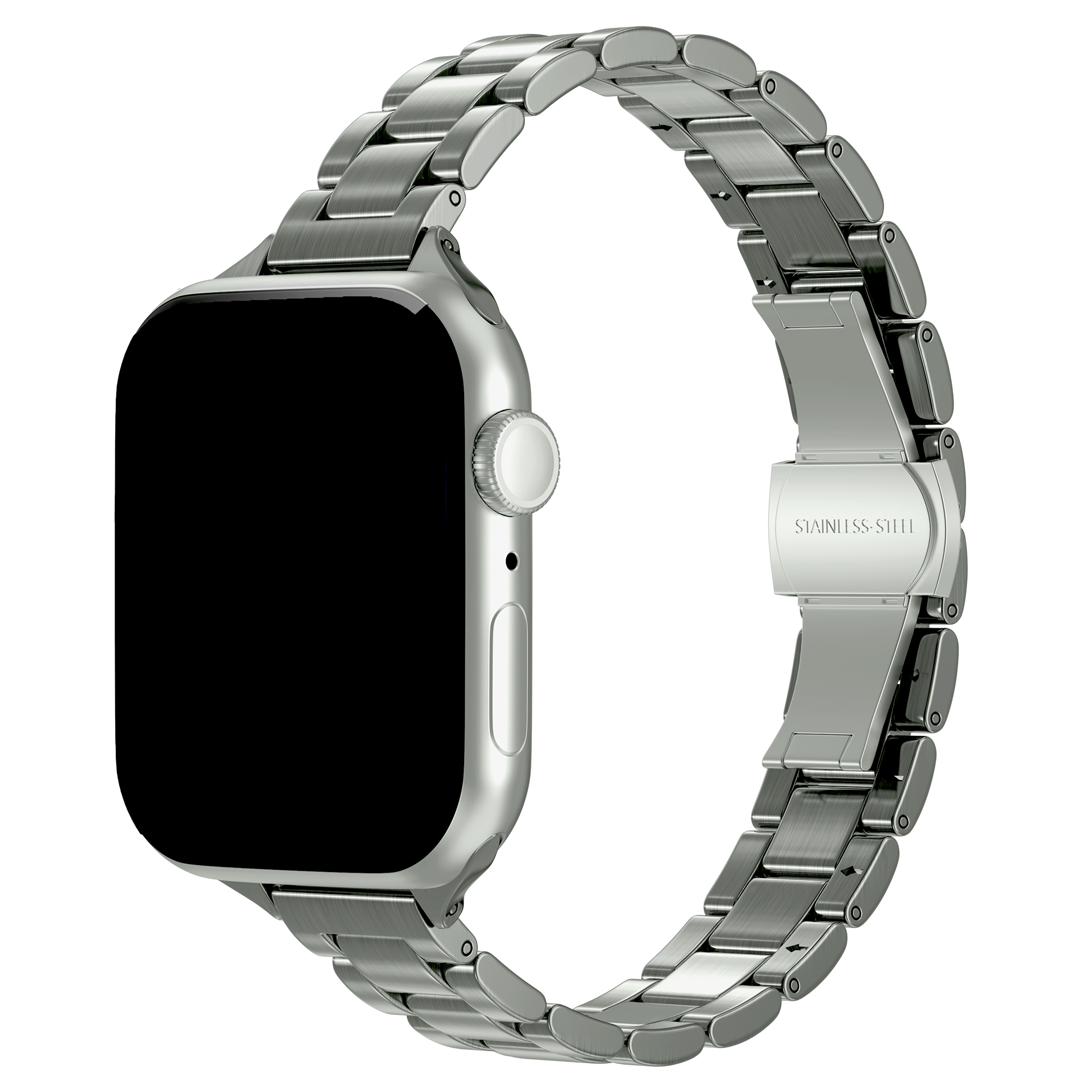 Selencia Slim Steel schakelbandje voor de Apple Watch | 38/40/41/42 mm - Zilver