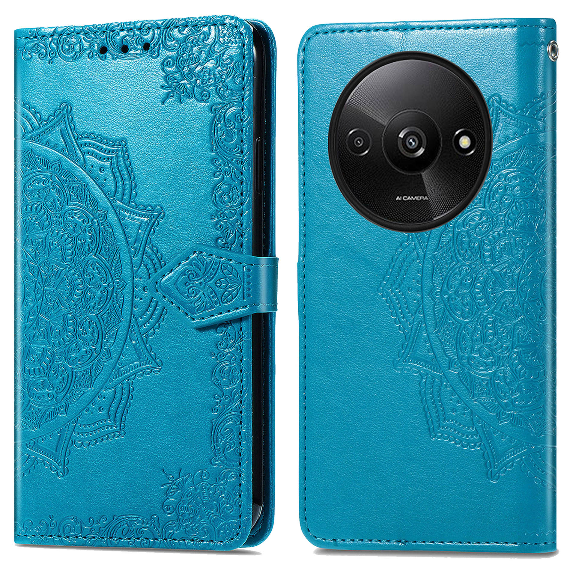imoshion Mandala Bookcase voor de Xiaomi Redmi A3 - Turquoise