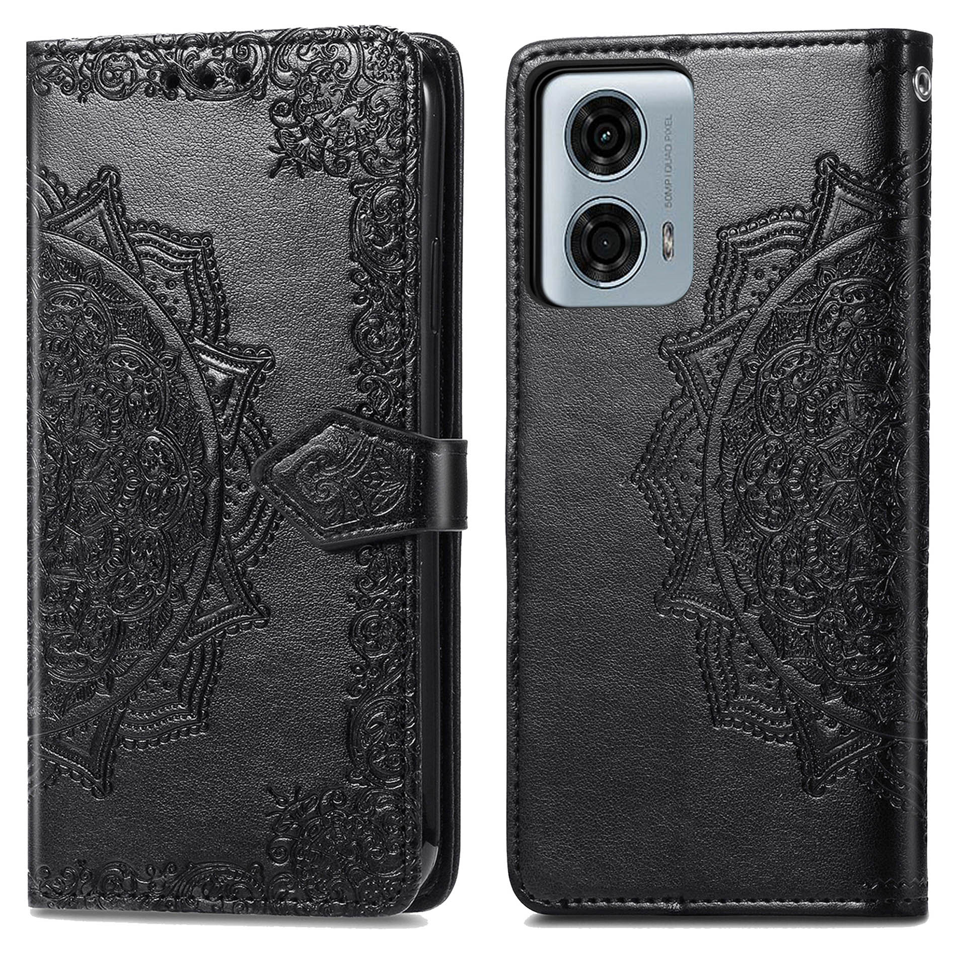 imoshion Mandala Bookcase voor de Motorola Moto G24 Power - Zwart