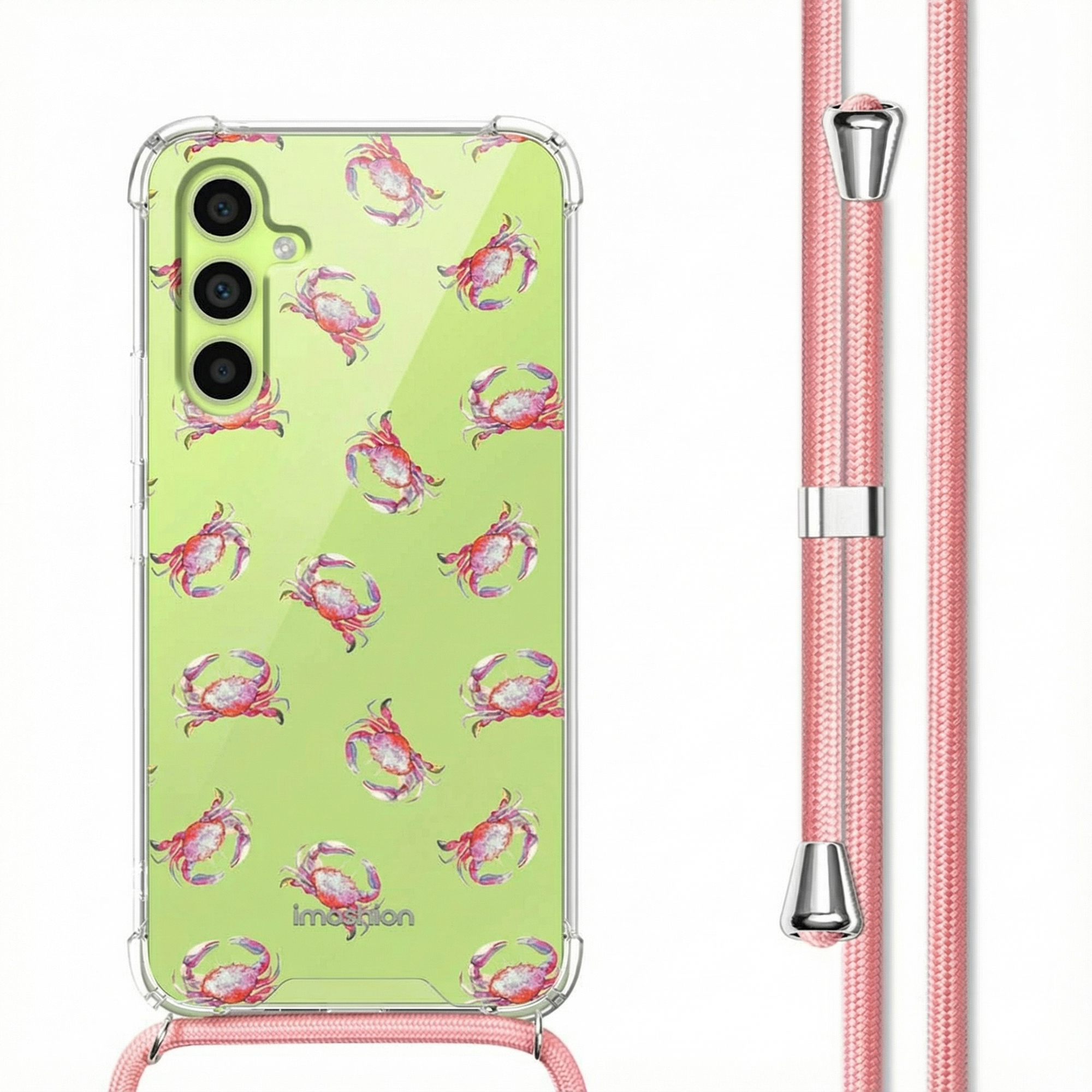 imoshion Coque Design avec cordon Samsung Galaxy A34 (5G) - Crab Watercolor