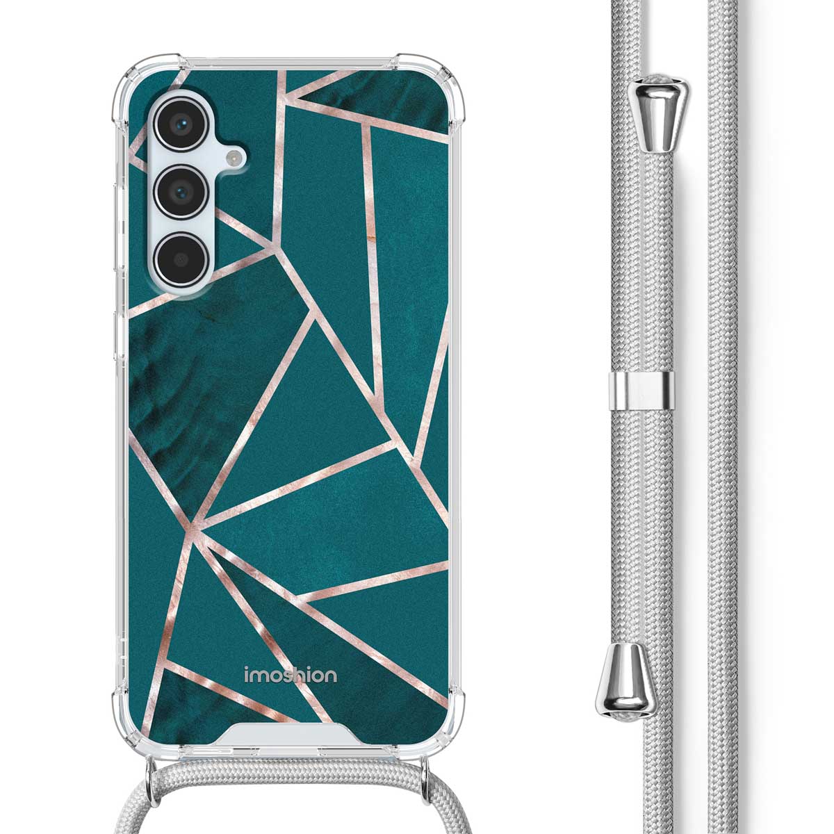 imoshion Design hoesje met koord voor de Samsung Galaxy A55 - Petrol Green Graphic