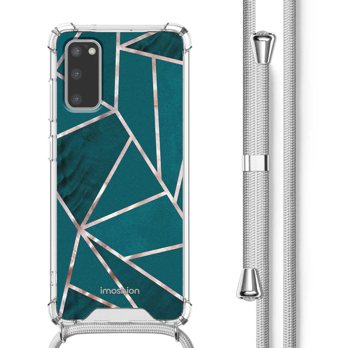 imoshion Design hoesje met koord voor de Samsung Galaxy S20 - Petrol Green Graphic