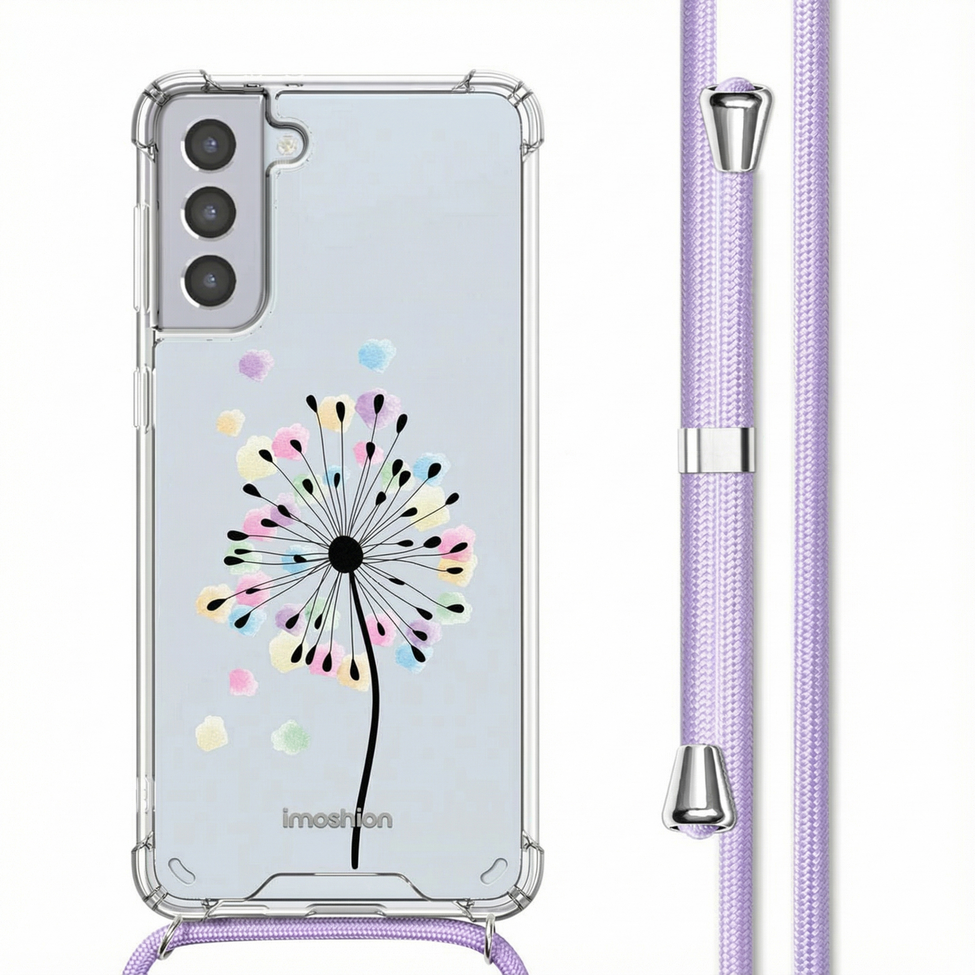 imoshion Design hoesje met koord voor de Samsung Galaxy S21 - Sandstone Dandelion