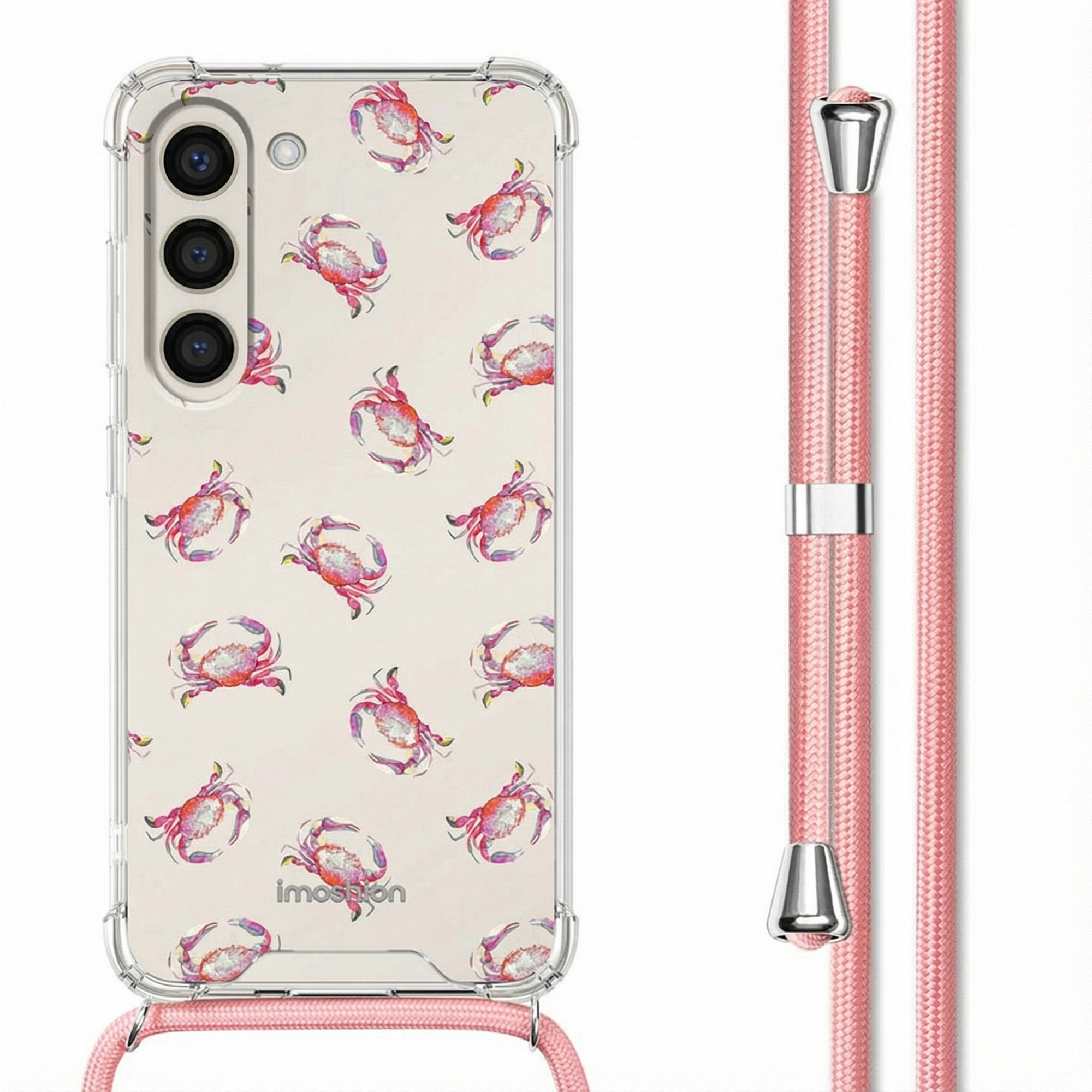 imoshion Design hoesje met koord voor de Samsung Galaxy S23 - Crab Watercolor