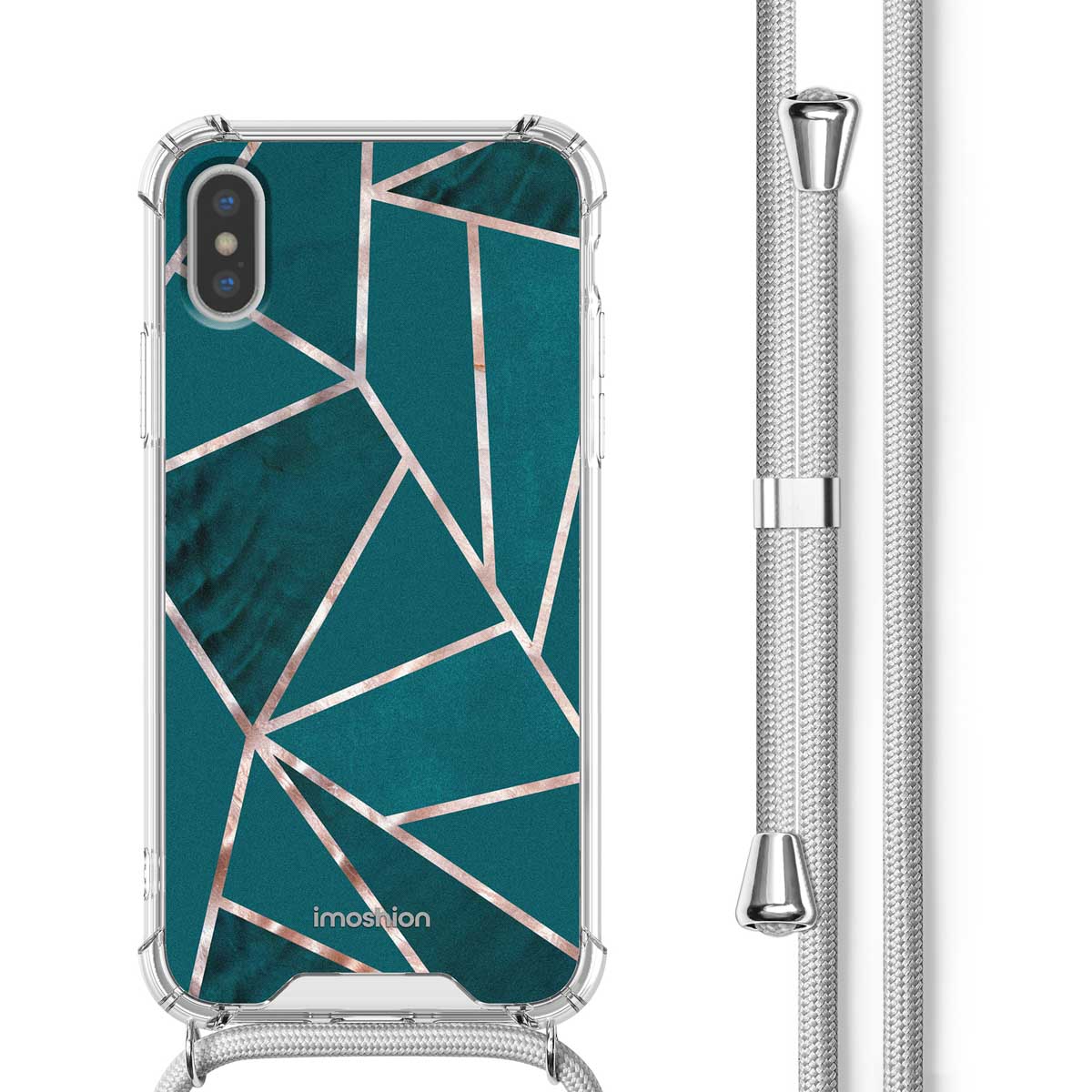 imoshion Coque Design avec cordon Apple iPhone X / Xs - Petrol Green Graphic