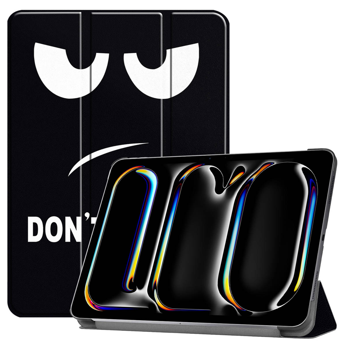 imoshion Coque tablette Design Trifold Apple iPad Pro 13 (2025) M5 / (2024) M4 - Don't touch