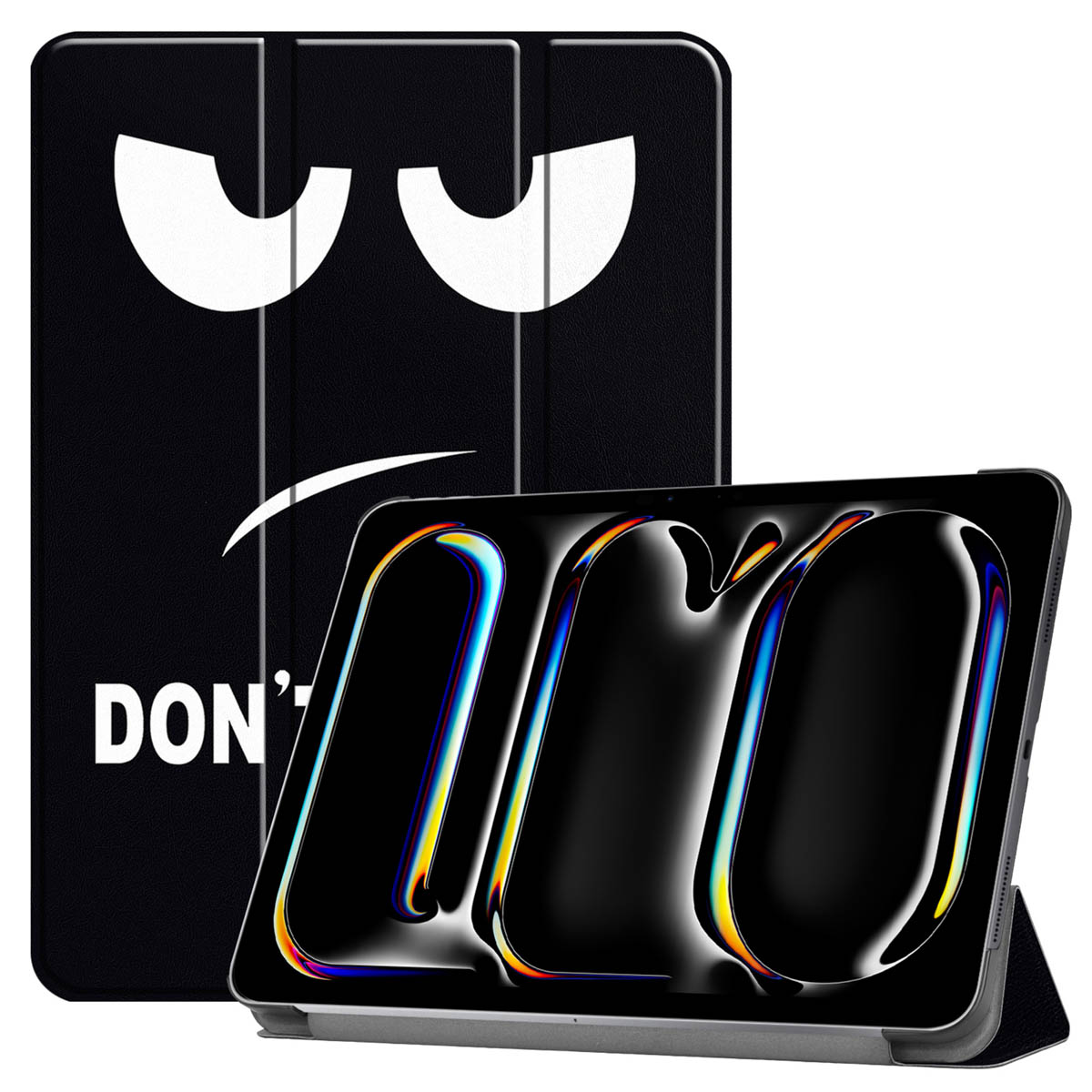 imoshion Coque tablette Design Trifold Apple iPad Pro 11 (2025) M5 / (2024) M4 - Don't touch