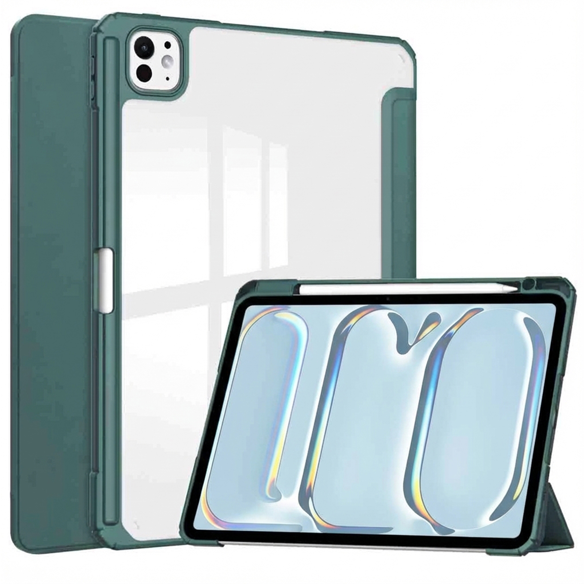 imoshion Coque tablette rigide Trifold Apple iPad Pro 11 (2024) M4 - Vert
