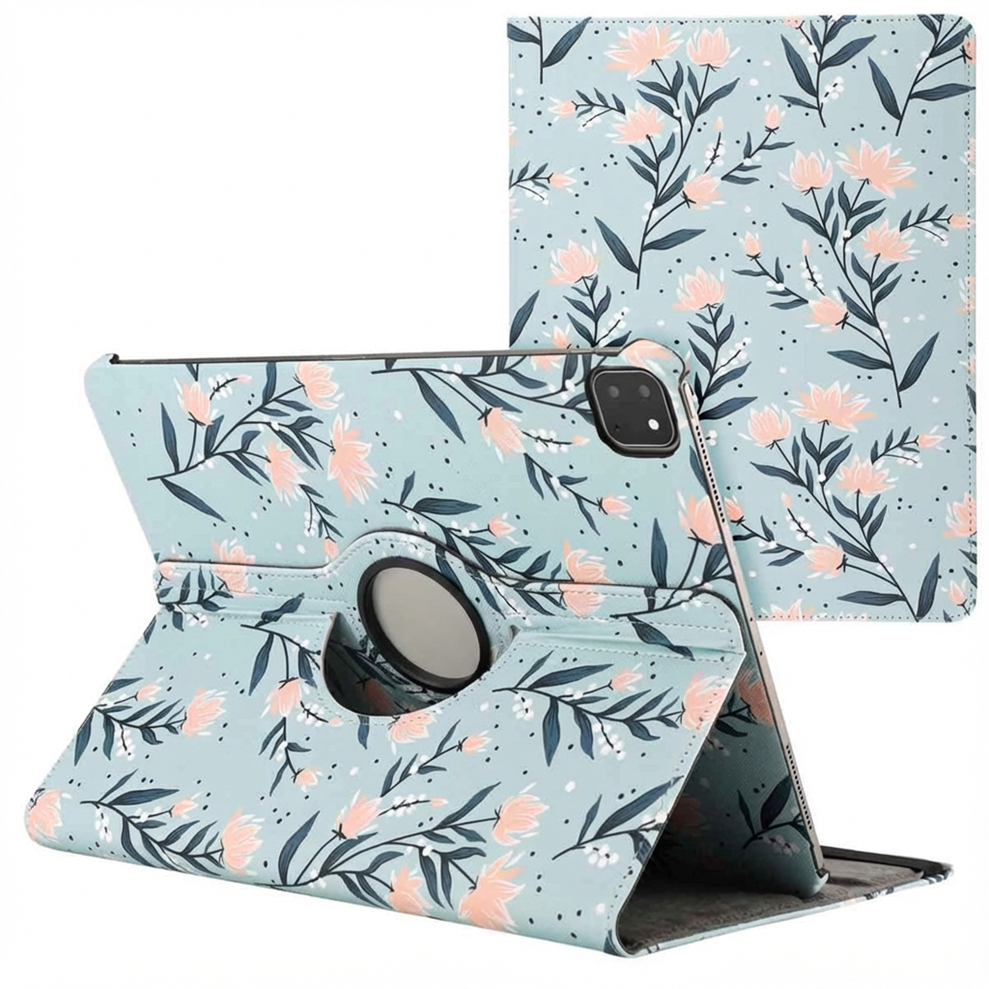 imoshion Coque tablette Design rotatif à 360° Apple iPad Pro 13 (2025) M5 / (2024) M4 - Flowers