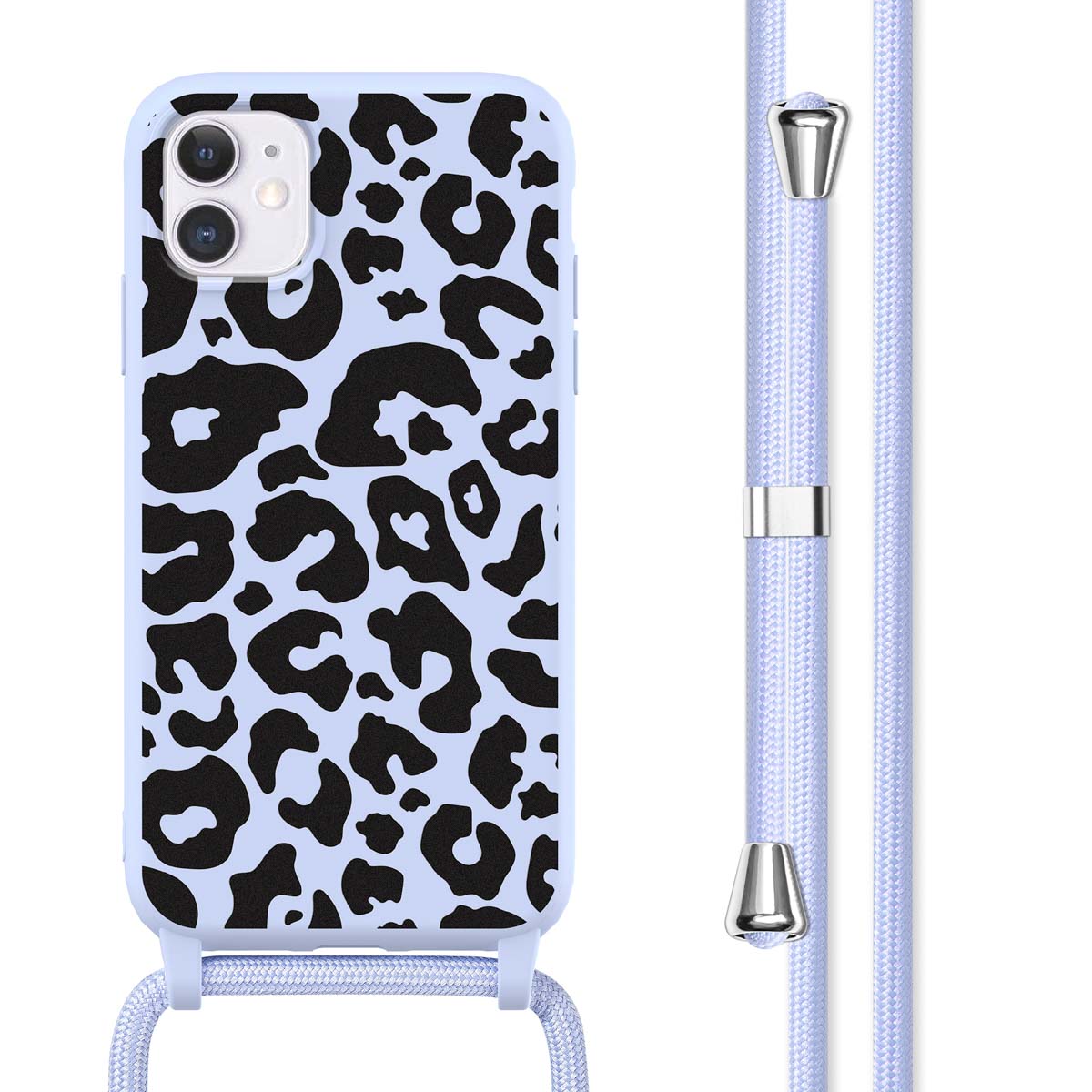 imoshion Coque design en silicone avec cordon Apple iPhone 11 - Animal Lila