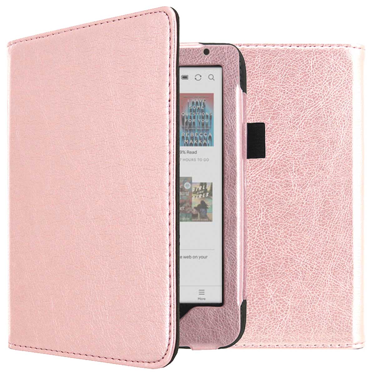 imoshion Vegan Leather Bookcase voor de Kobo Clara Colour / BW - Rosé Goud