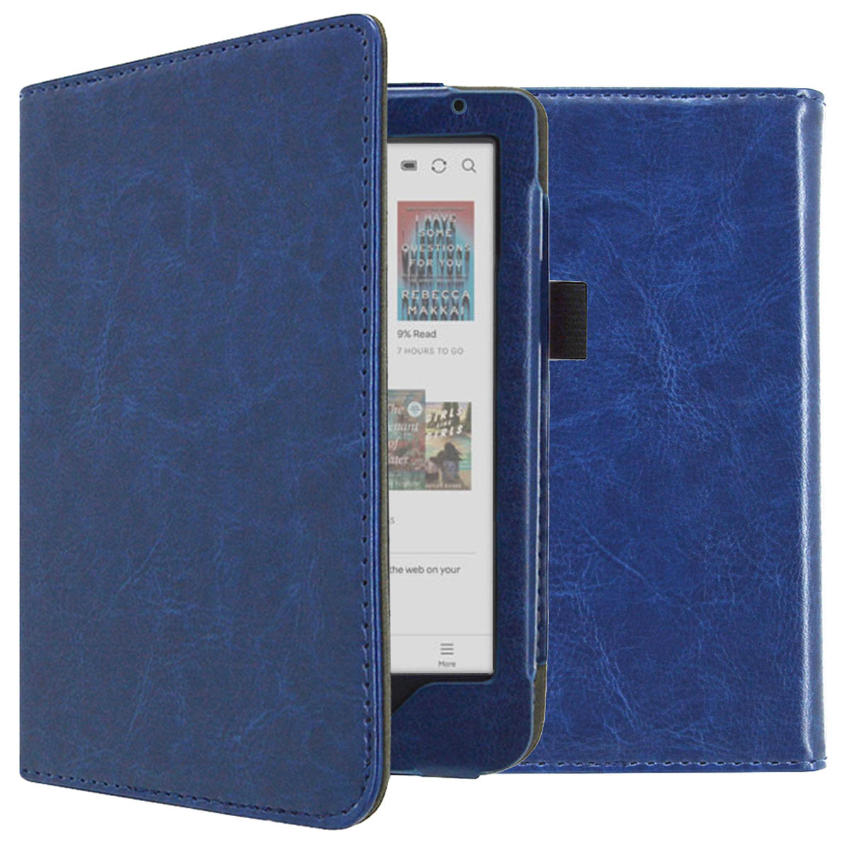 imoshion Vegan Leather Bookcase voor de Kobo Clara Colour / BW - Donkerblauw