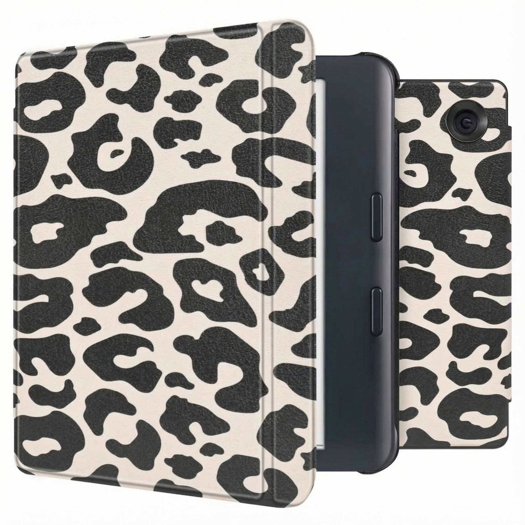 imoshion Design Slim Hard Case Sleepcover met stand voor de Kobo Libra Colour - Leopard